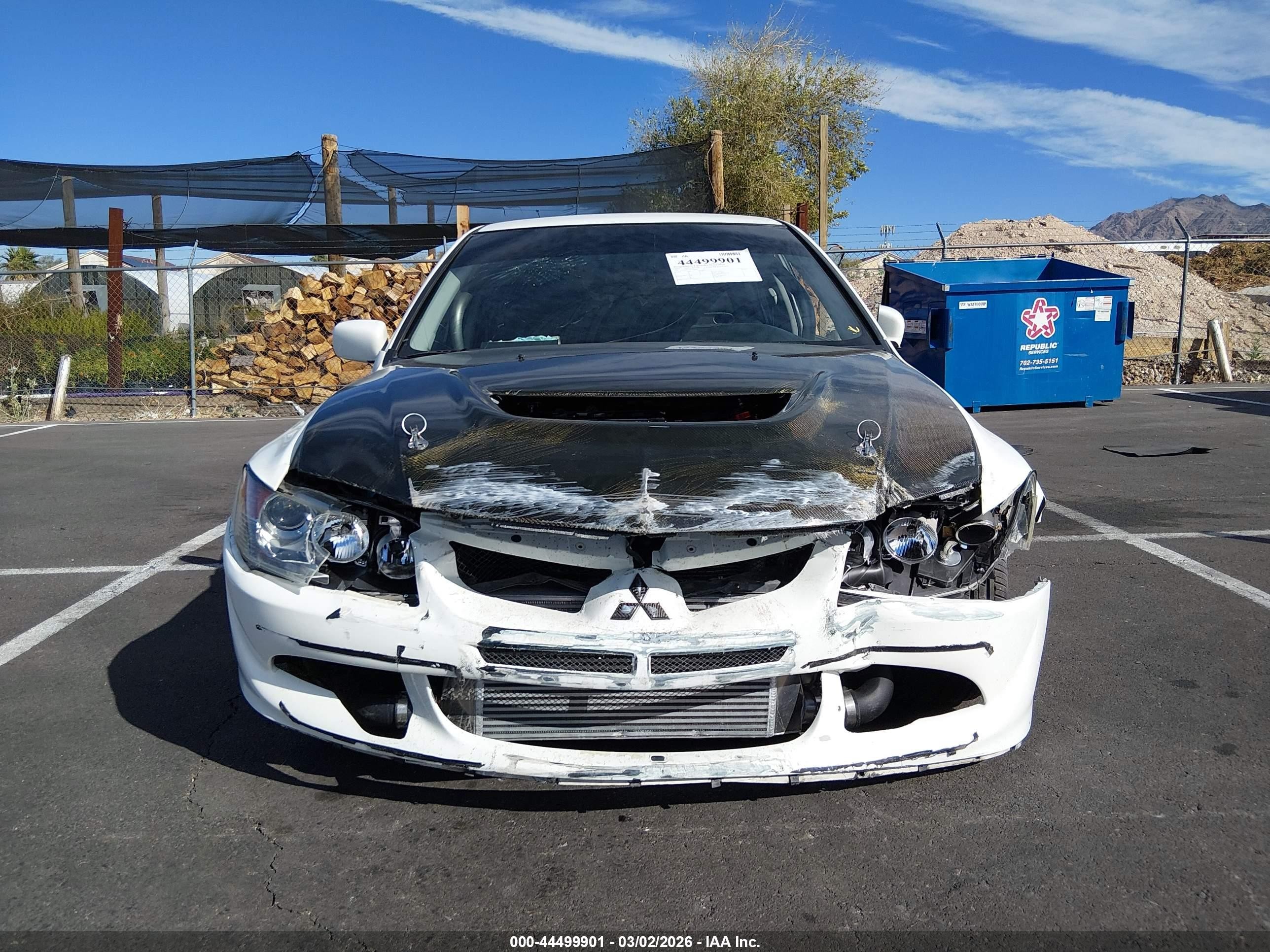 2003 Mitsubishi Lancer Evolution   White vin: JA3AH86F93U124996