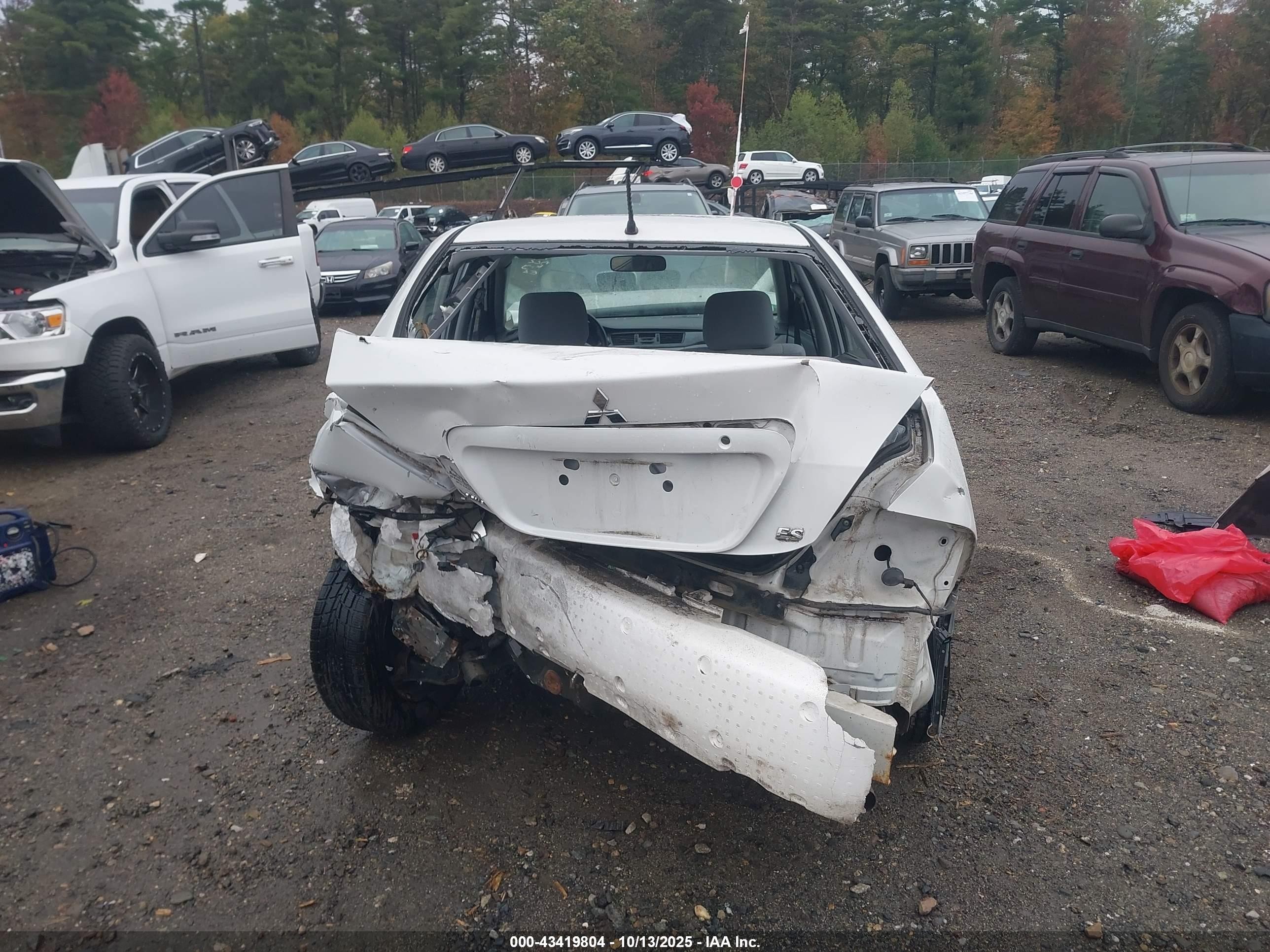 2007 Mitsubishi Lancer Es White vin: JA3AJ26E07U016474