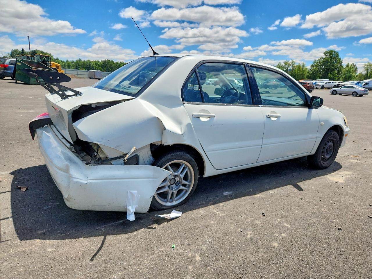 2002 Mitsubishi Lancer Es White vin: JA3AJ26E12U020400