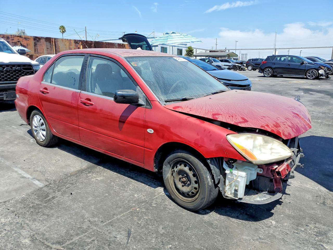 2004 Mitsubishi Lancer Es Red vin: JA3AJ26E14U010520