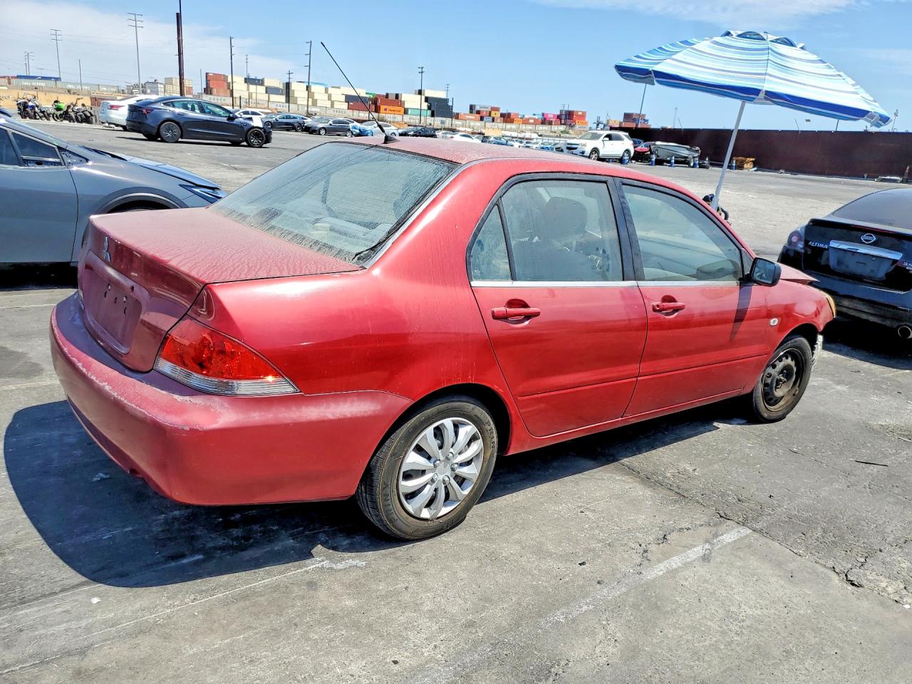 2004 Mitsubishi Lancer Es Red vin: JA3AJ26E14U010520