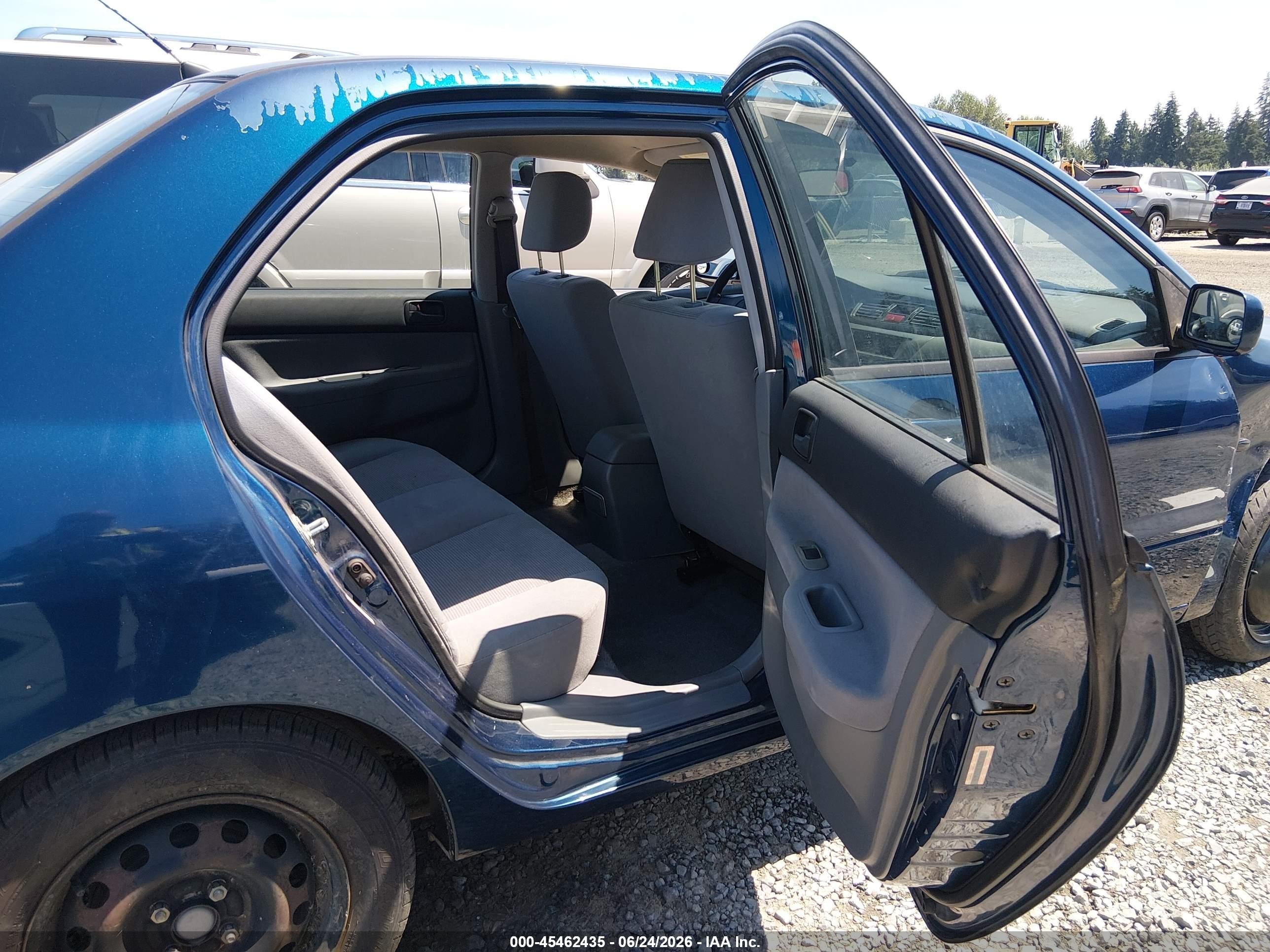 2005 Mitsubishi Lancer Es Blue vin: JA3AJ26E15U016478