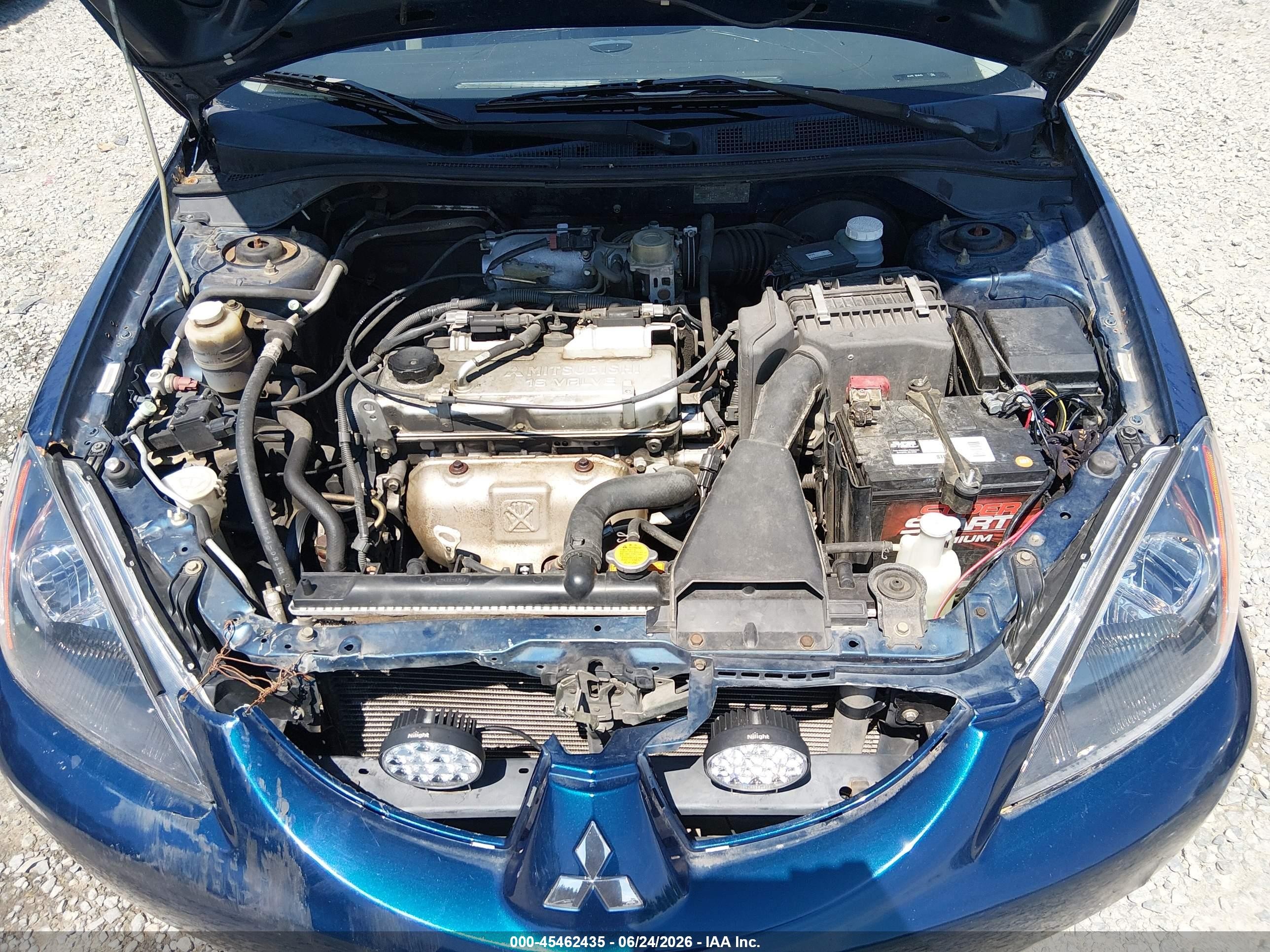 2005 Mitsubishi Lancer Es Blue vin: JA3AJ26E15U016478
