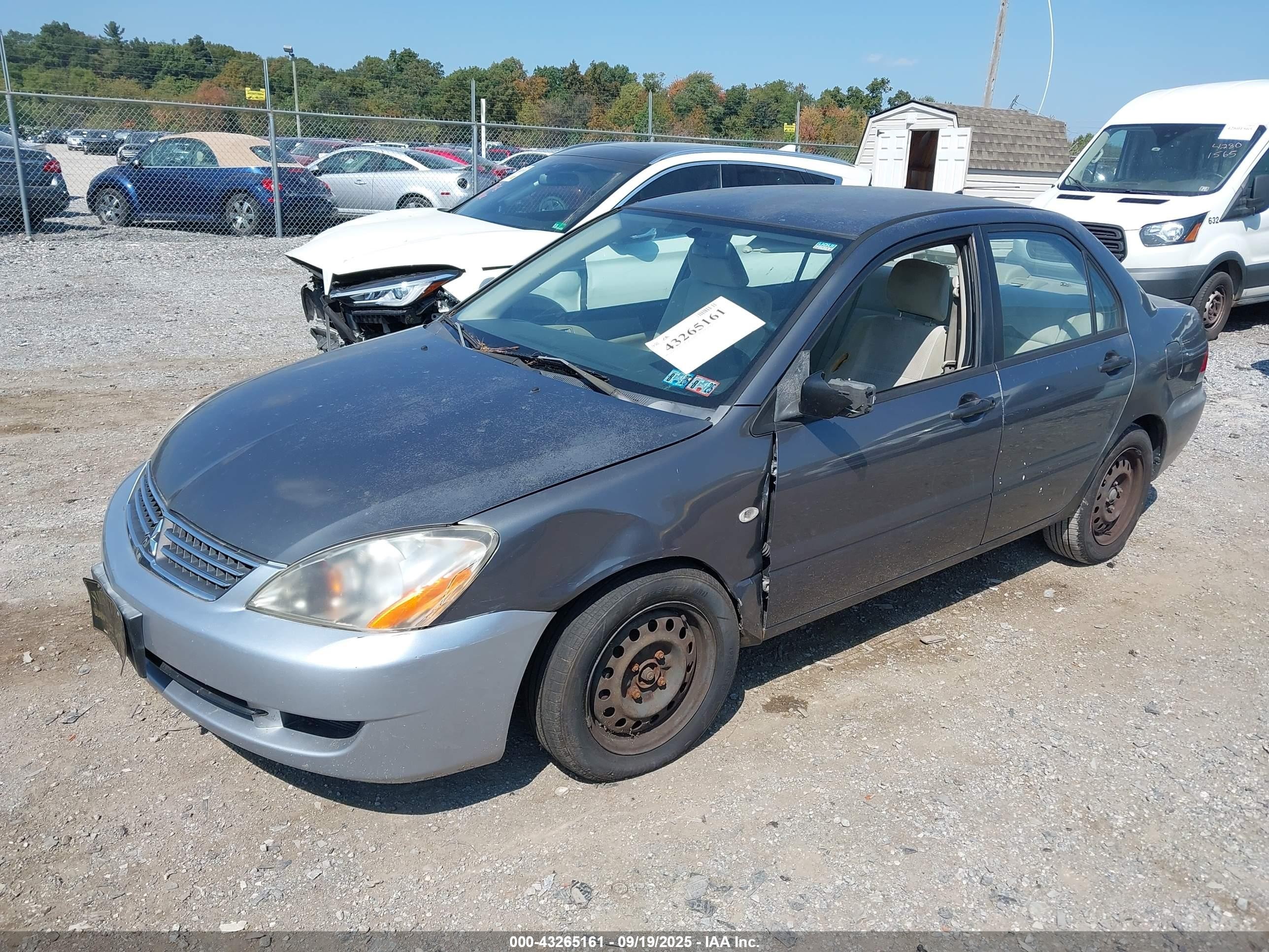 2007 Mitsubishi Lancer Es Gray vin: JA3AJ26E17U015821