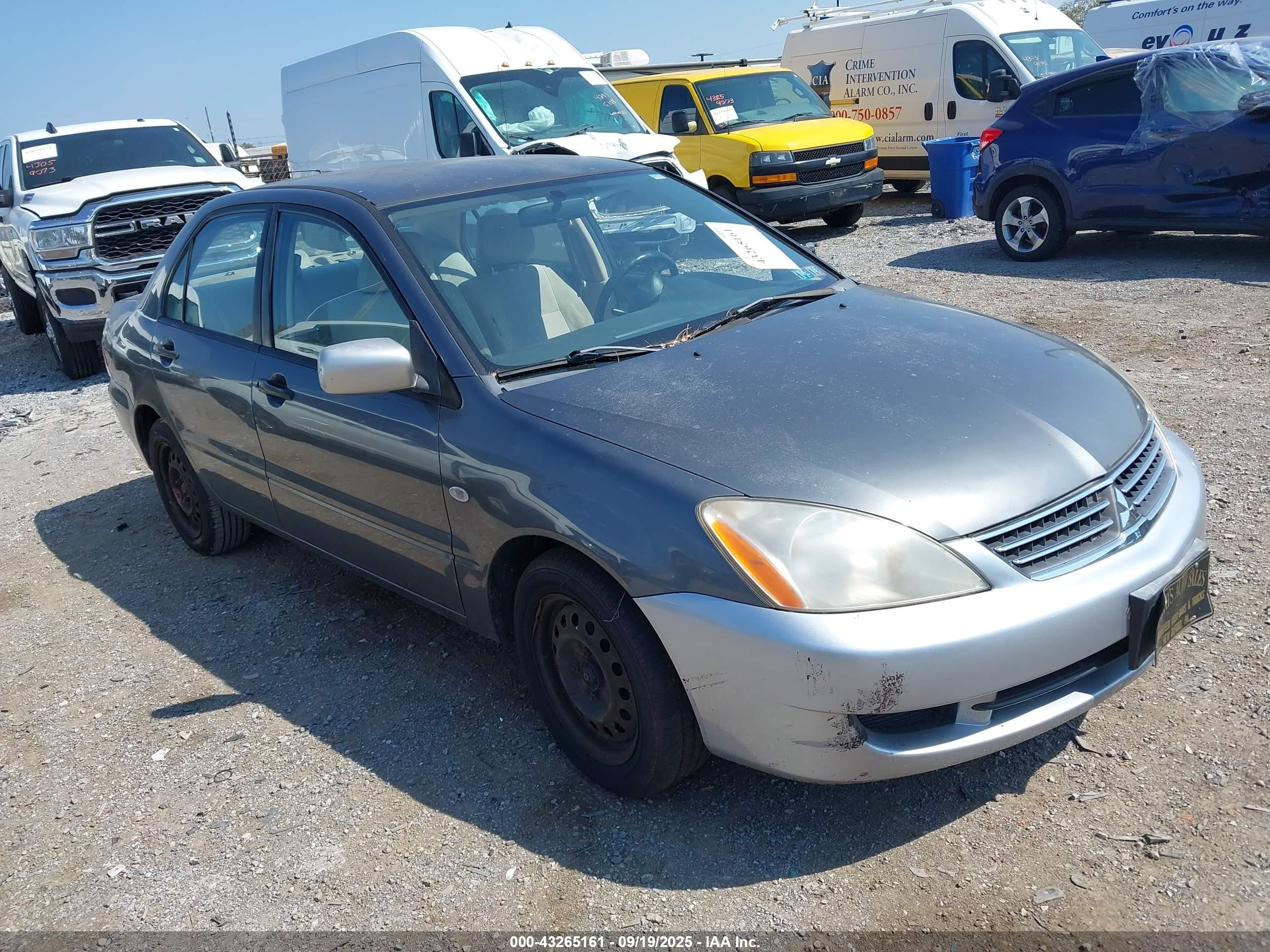 2007 Mitsubishi Lancer Es Gray vin: JA3AJ26E17U015821