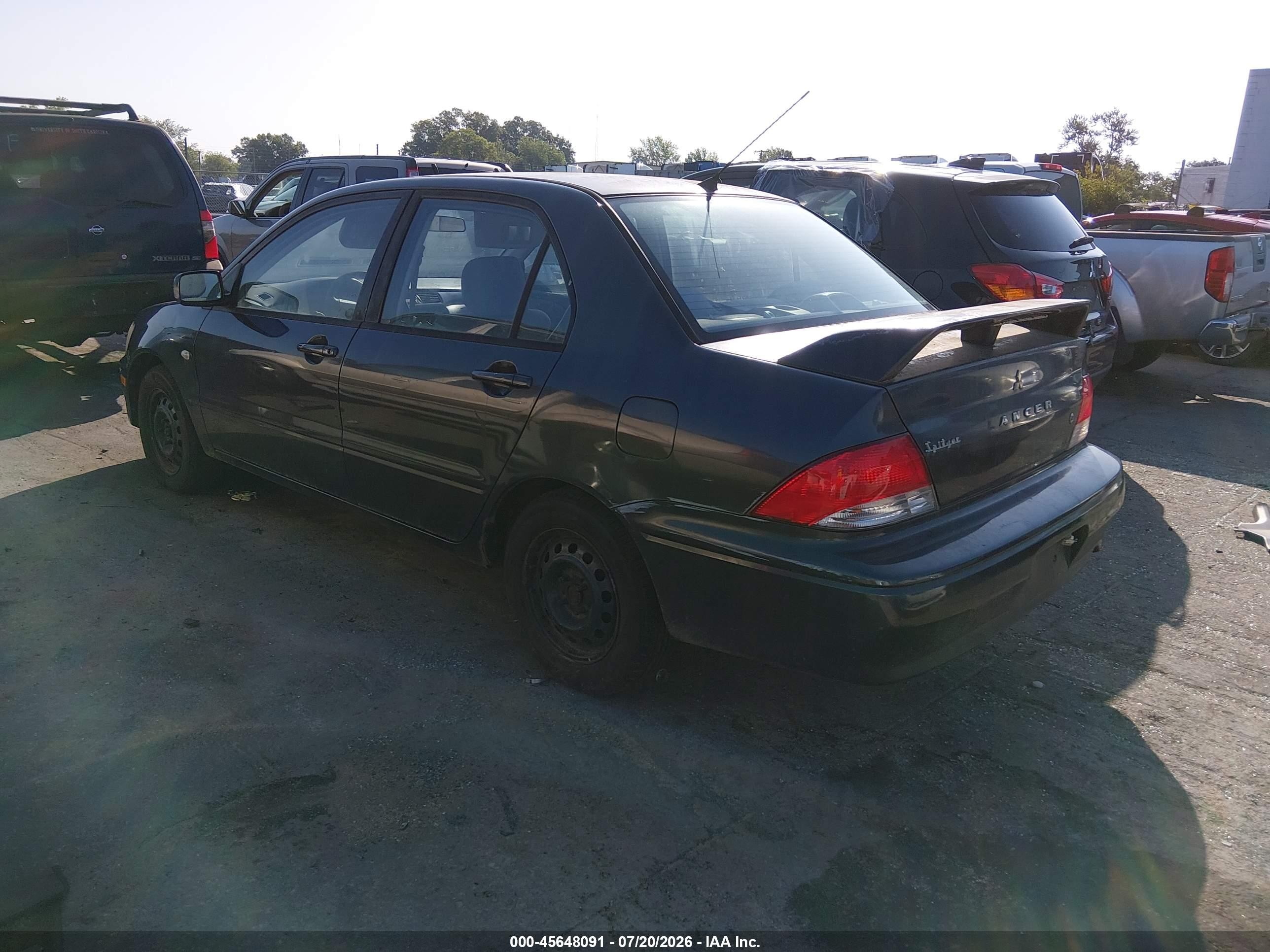2003 Mitsubishi Lancer Es Серый vin: JA3AJ26E23U097634