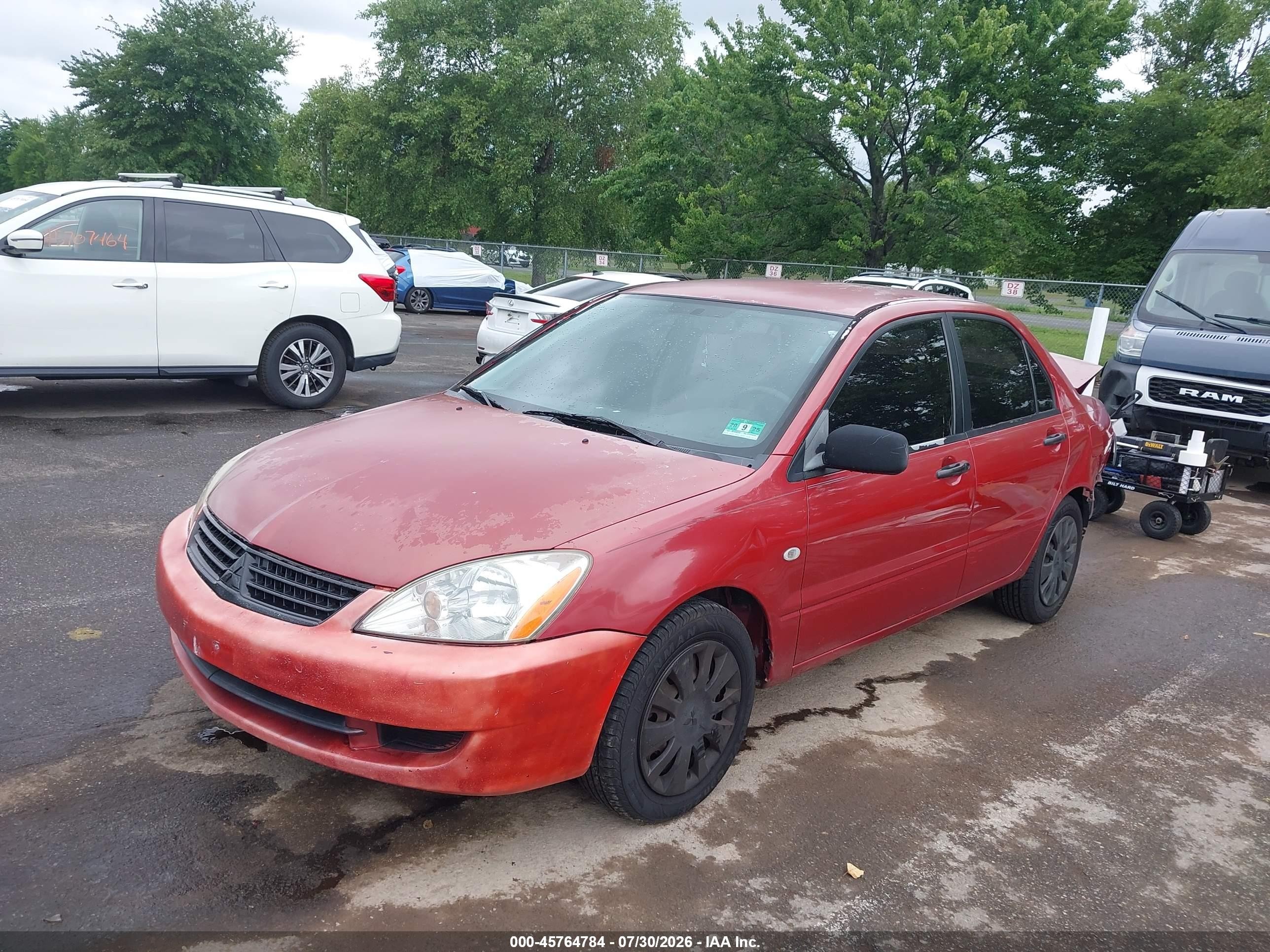 2006 Mitsubishi Lancer Es/se Red vin: JA3AJ26E26U031637