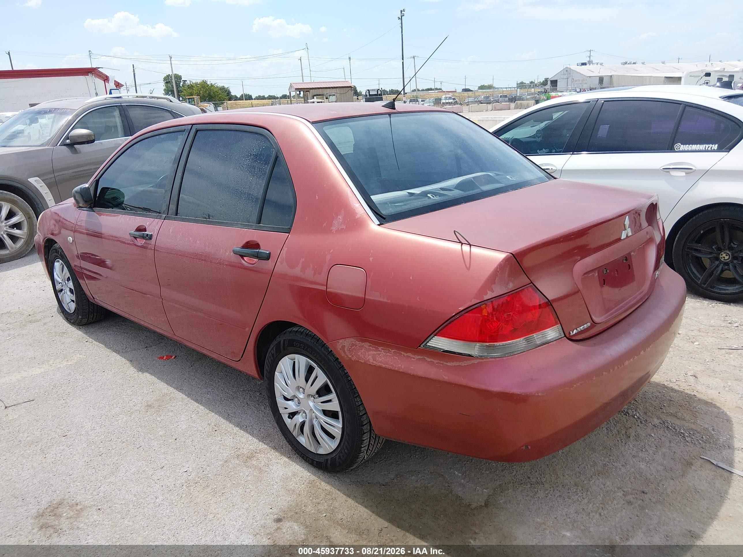 2007 Mitsubishi Lancer Es Red vin: JA3AJ26E27U016489