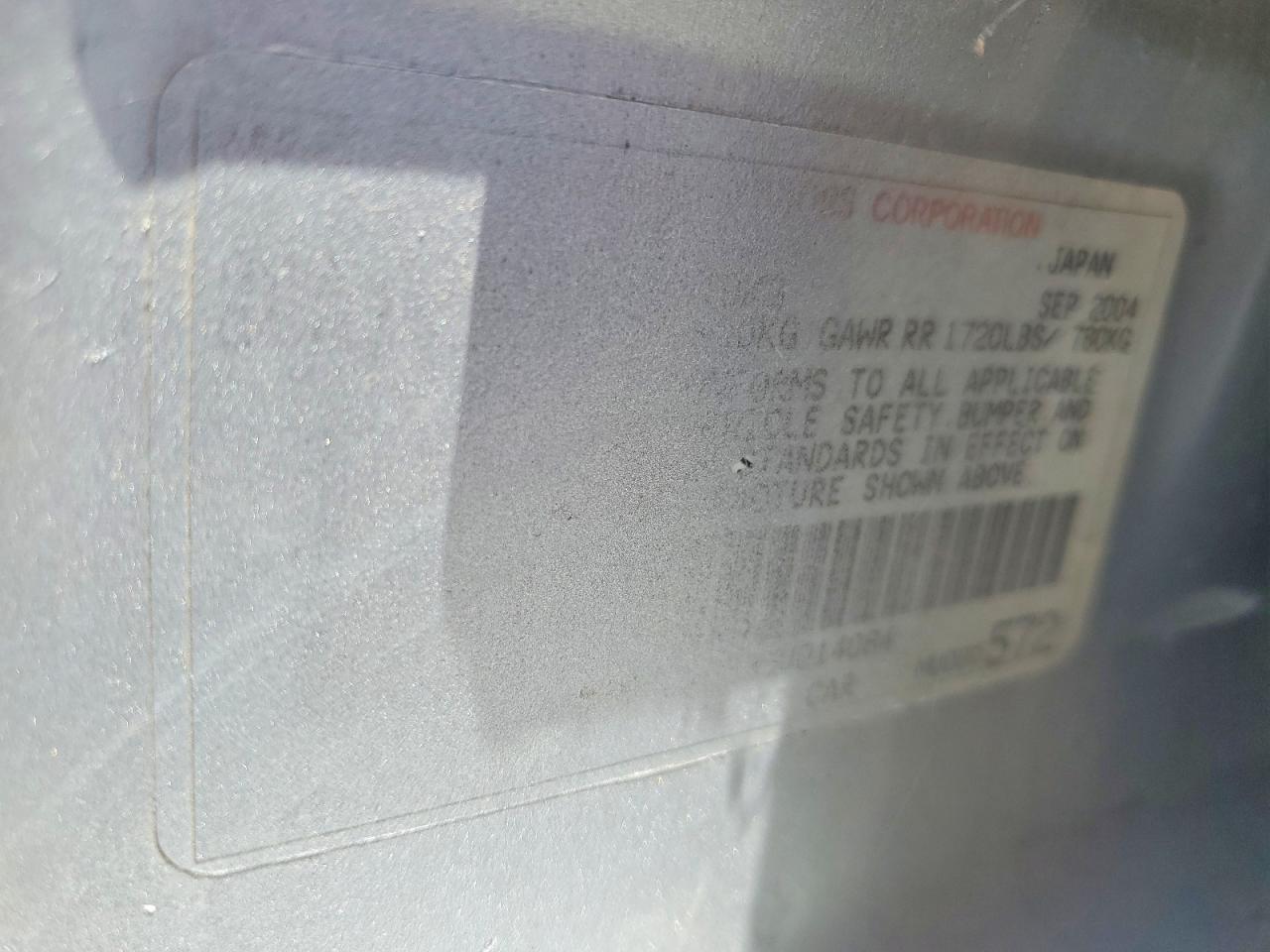 2005 Mitsubishi Lancer Es Silver vin: JA3AJ26E35U014084