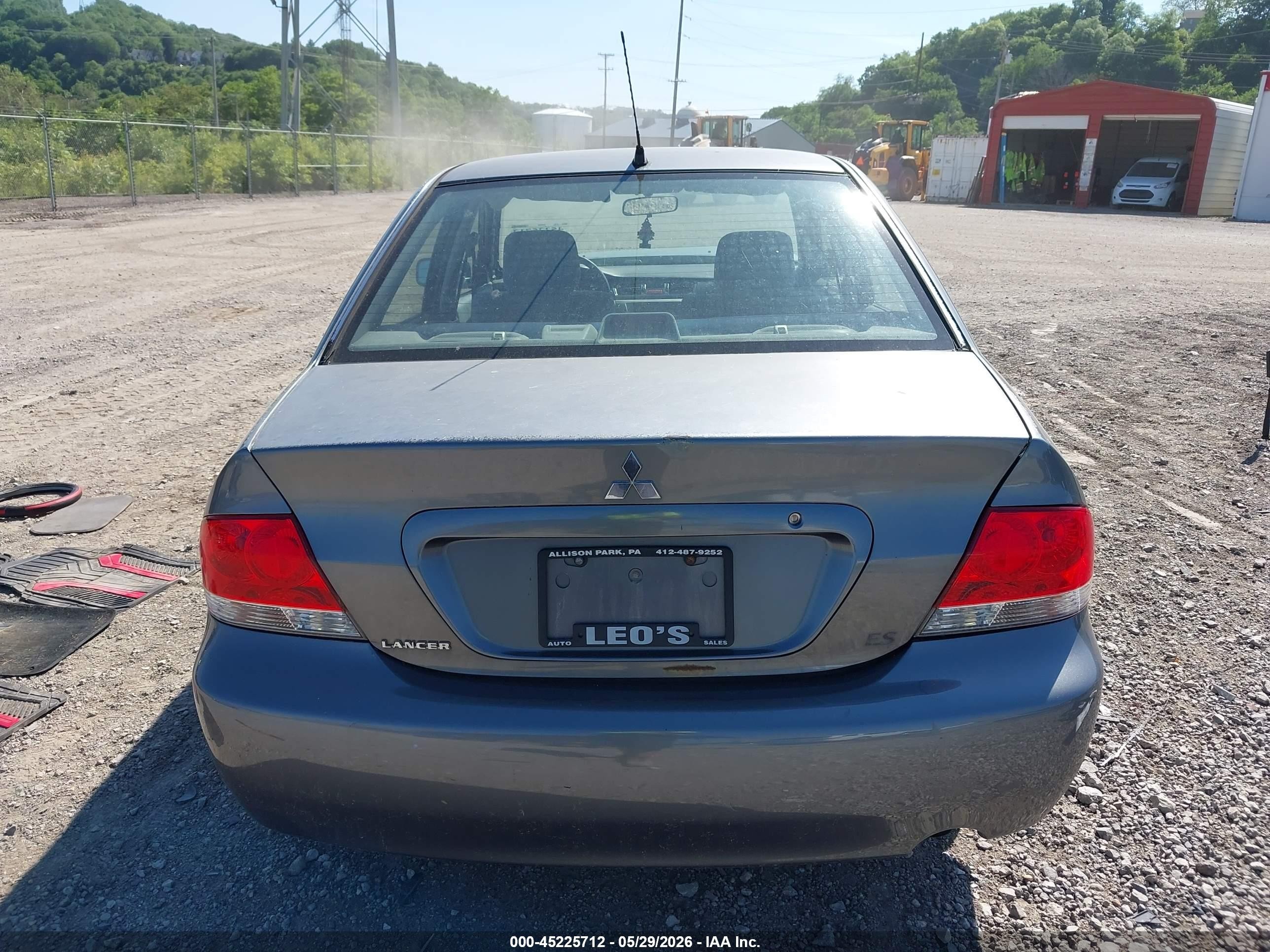 2005 Mitsubishi Lancer Es Gray vin: JA3AJ26E35U035937