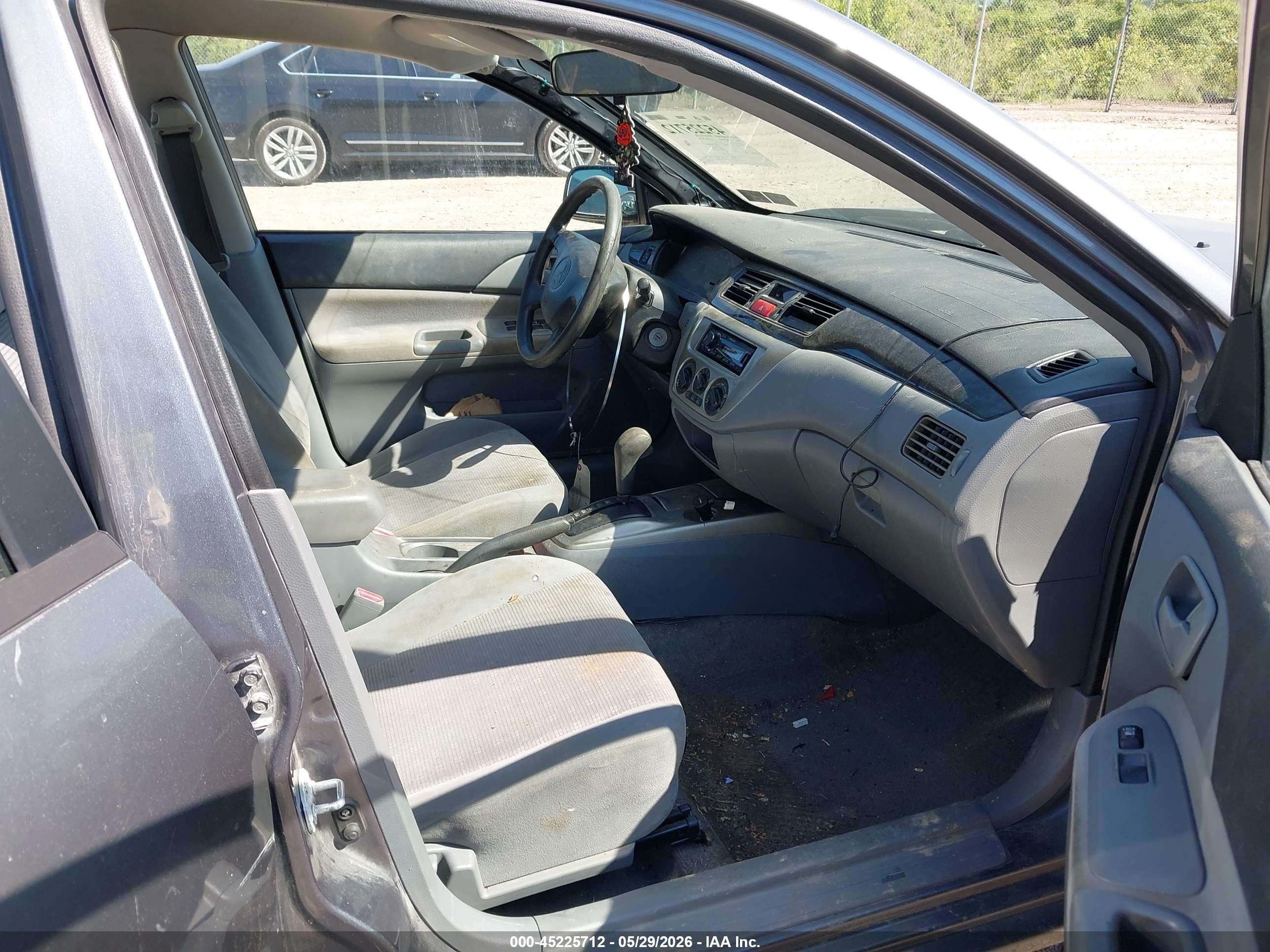 2005 Mitsubishi Lancer Es Gray vin: JA3AJ26E35U035937