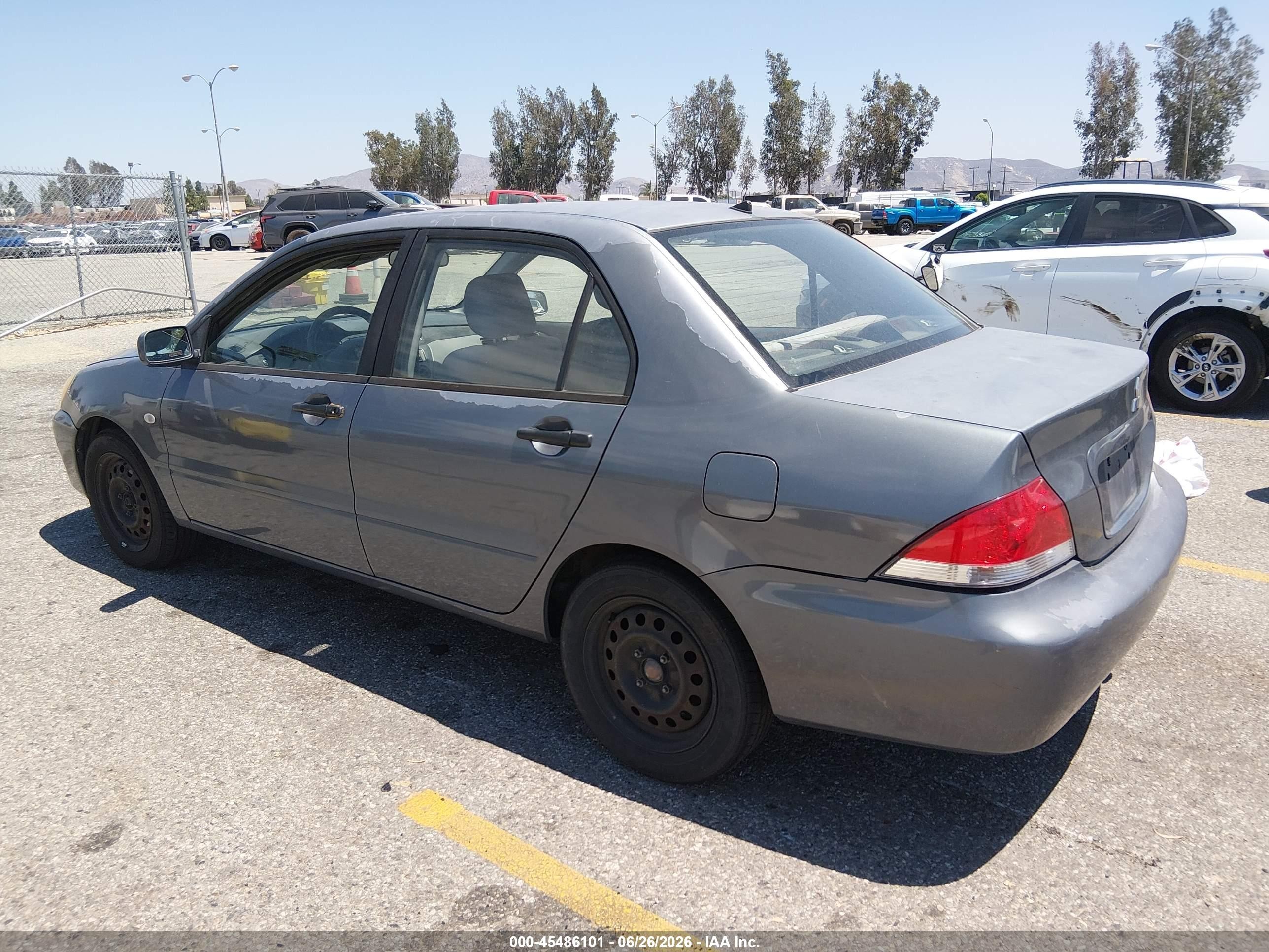 2006 Mitsubishi Lancer Es/se Серый vin: JA3AJ26E36U063089