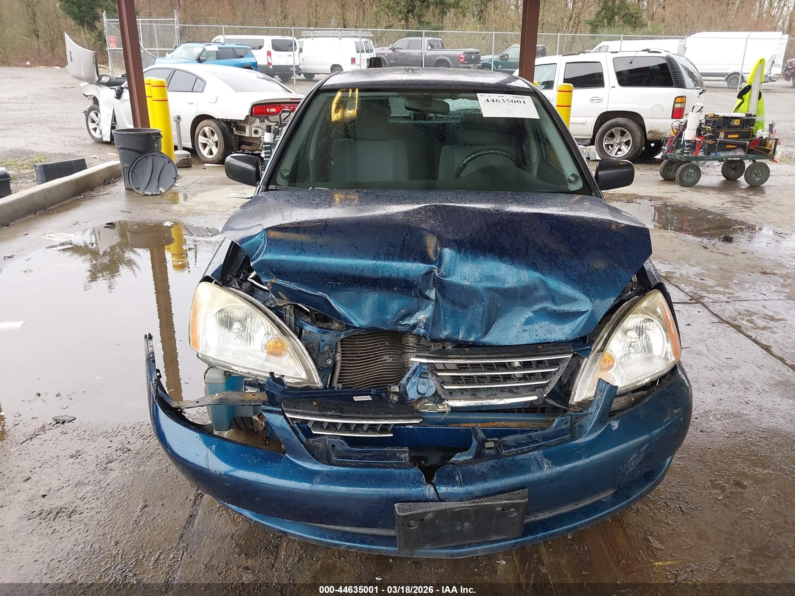 2007 Mitsubishi Lancer Es Dark Blue vin: JA3AJ26E37U017618