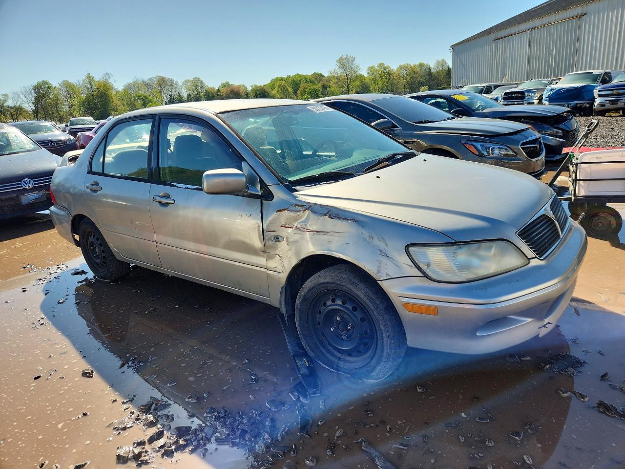 2002 Mitsubishi Lancer Es Beige vin: JA3AJ26E42U062138