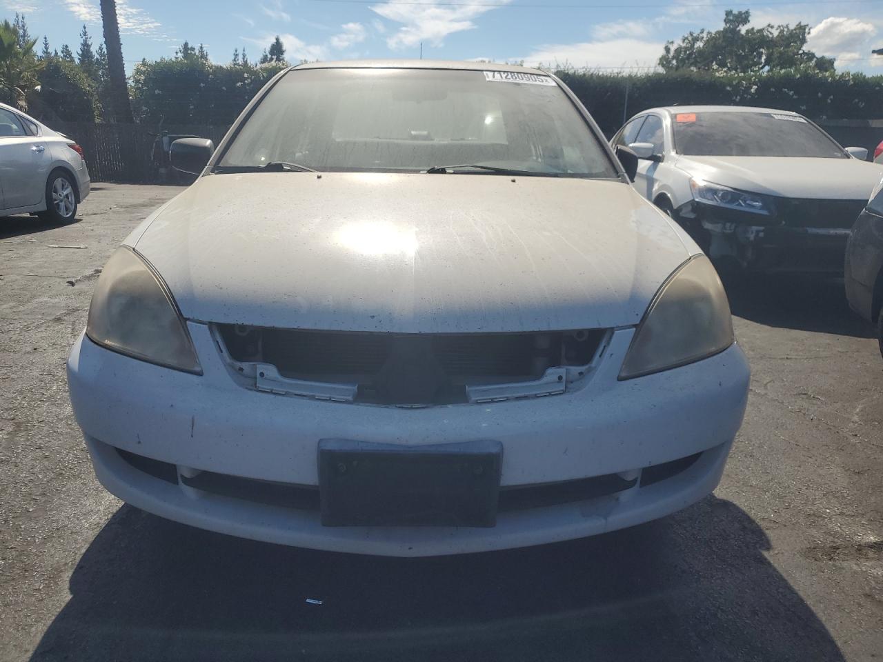 2006 Mitsubishi Lancer Es White vin: JA3AJ26E46U032417
