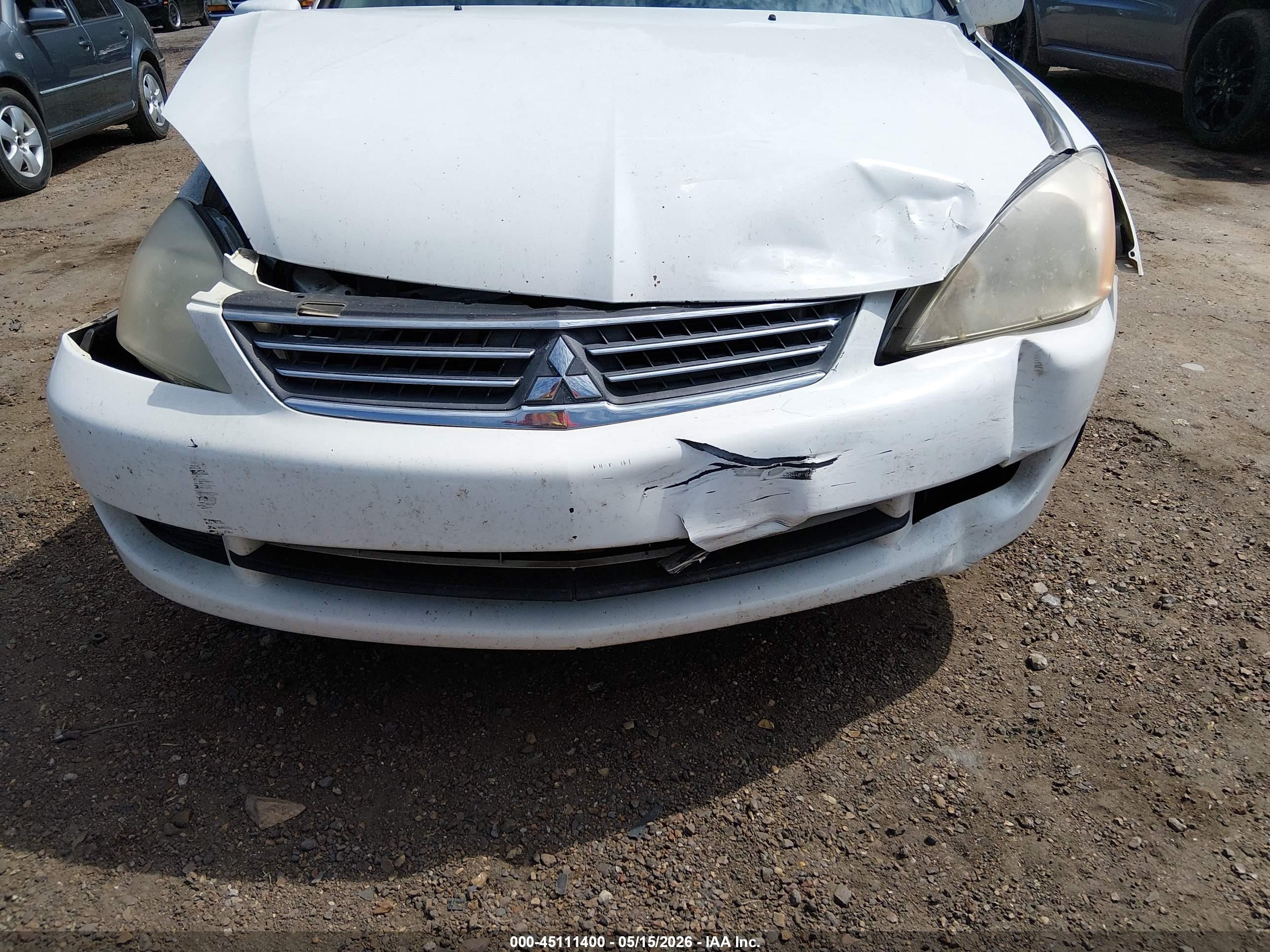 2006 Mitsubishi Lancer Es/se Белый vin: JA3AJ26E46U045149