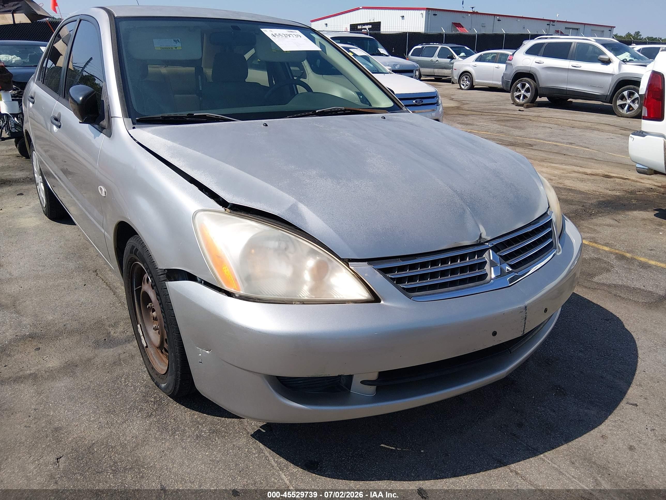 2006 Mitsubishi Lancer Es/se Silver vin: JA3AJ26E46U070701