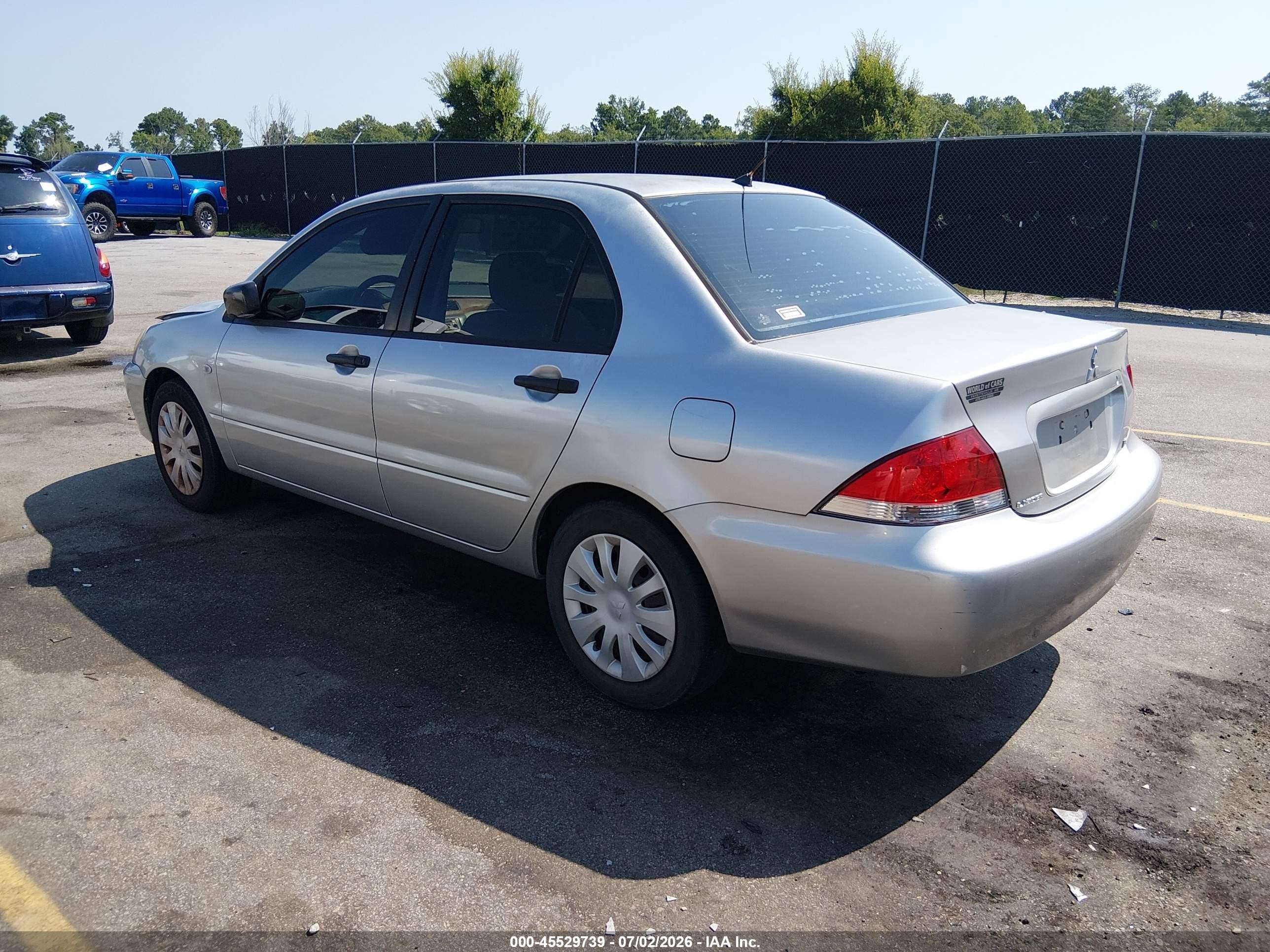 2006 Mitsubishi Lancer Es/se Silver vin: JA3AJ26E46U070701