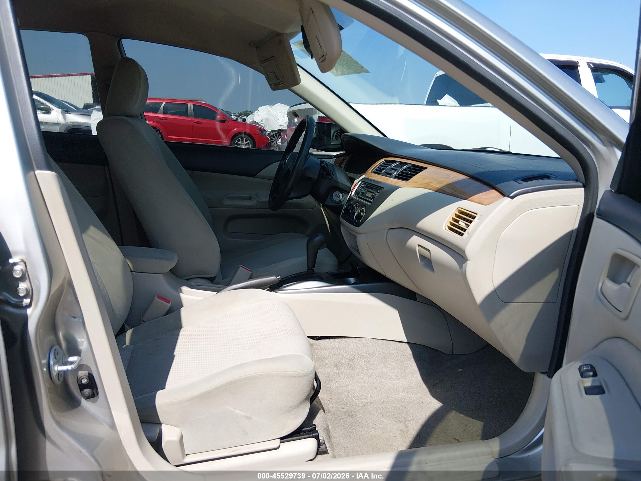 2006 Mitsubishi Lancer Es/se Silver vin: JA3AJ26E46U070701