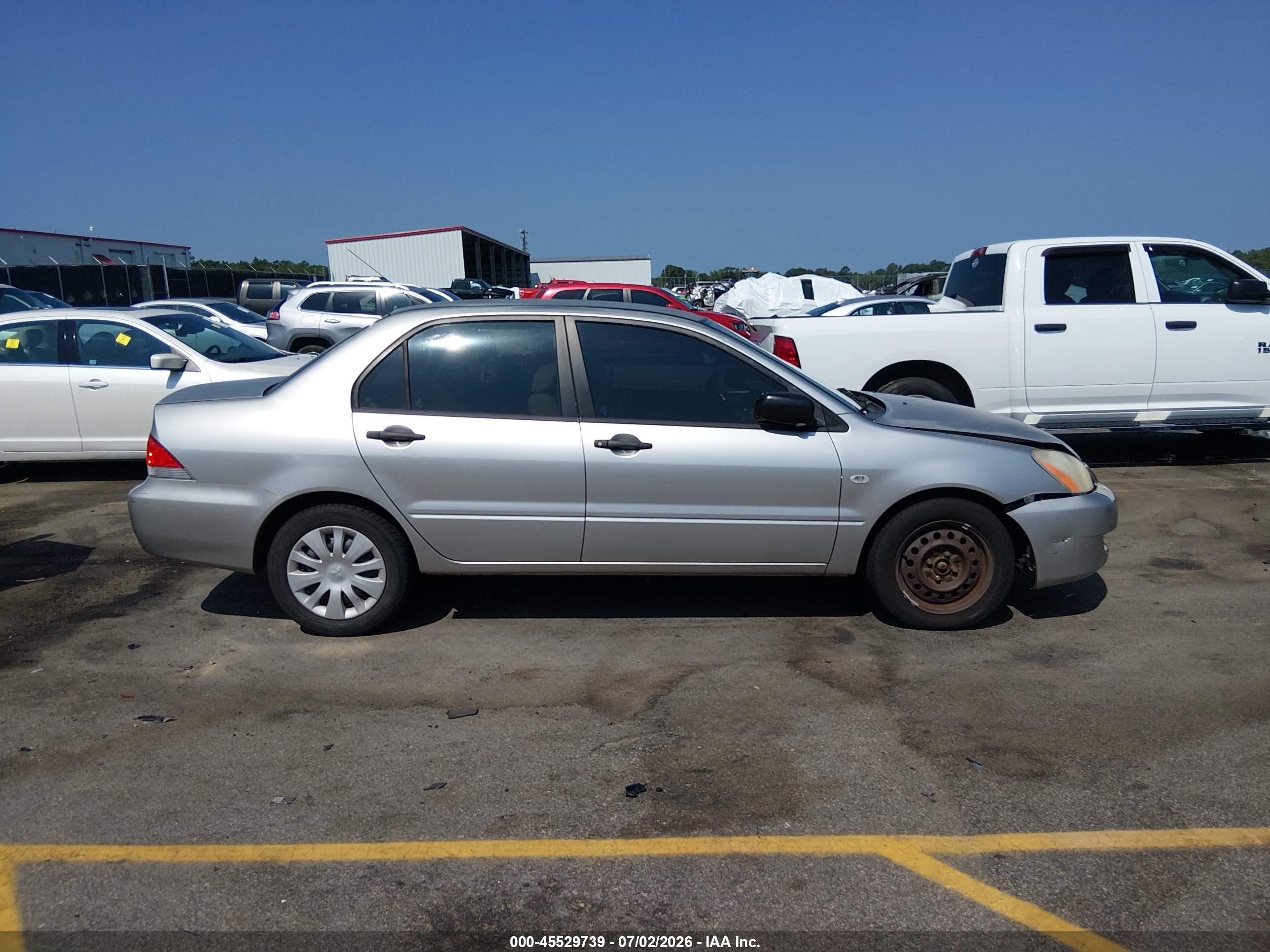 2006 Mitsubishi Lancer Es/se Silver vin: JA3AJ26E46U070701