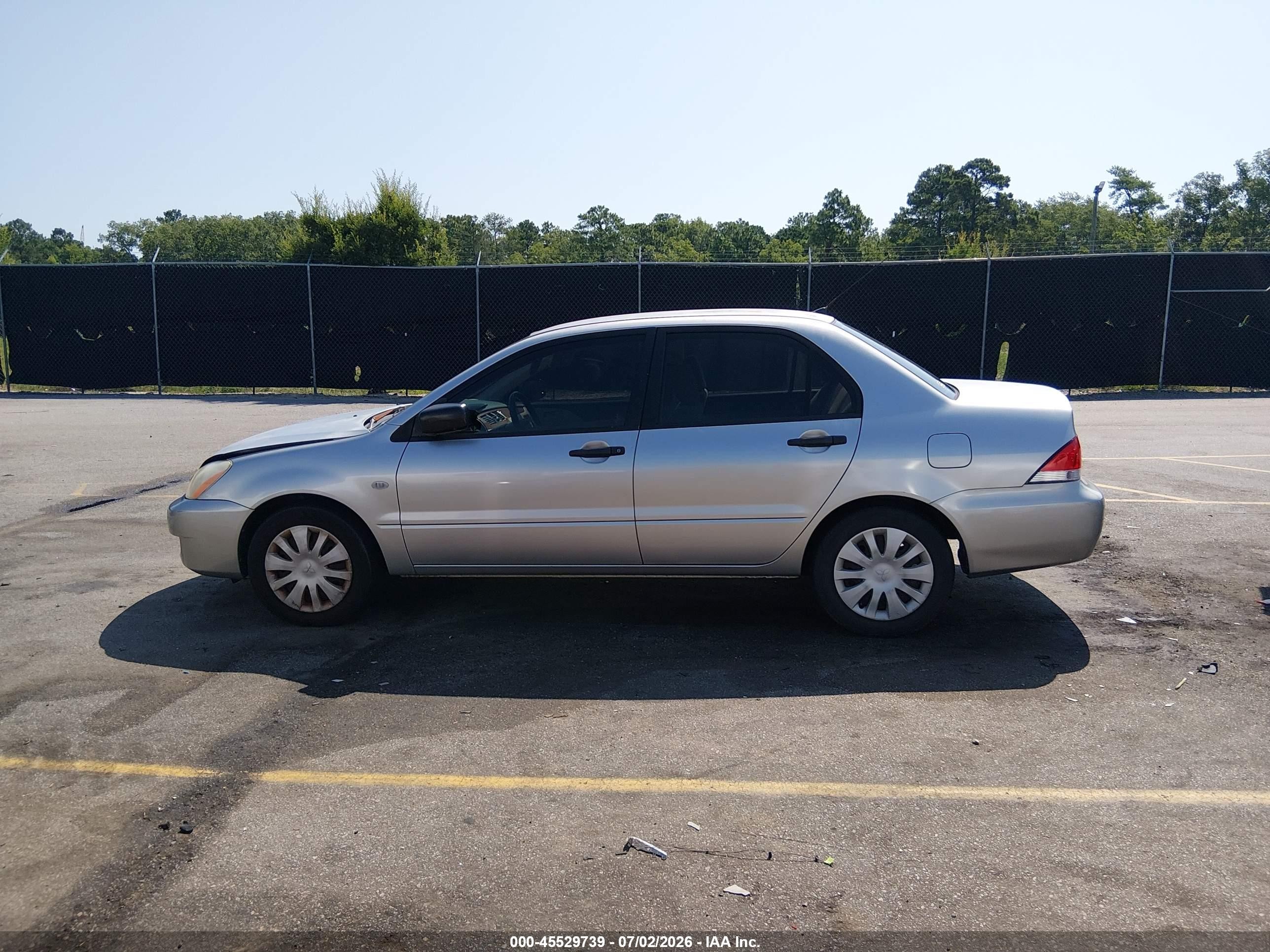 2006 Mitsubishi Lancer Es/se Silver vin: JA3AJ26E46U070701