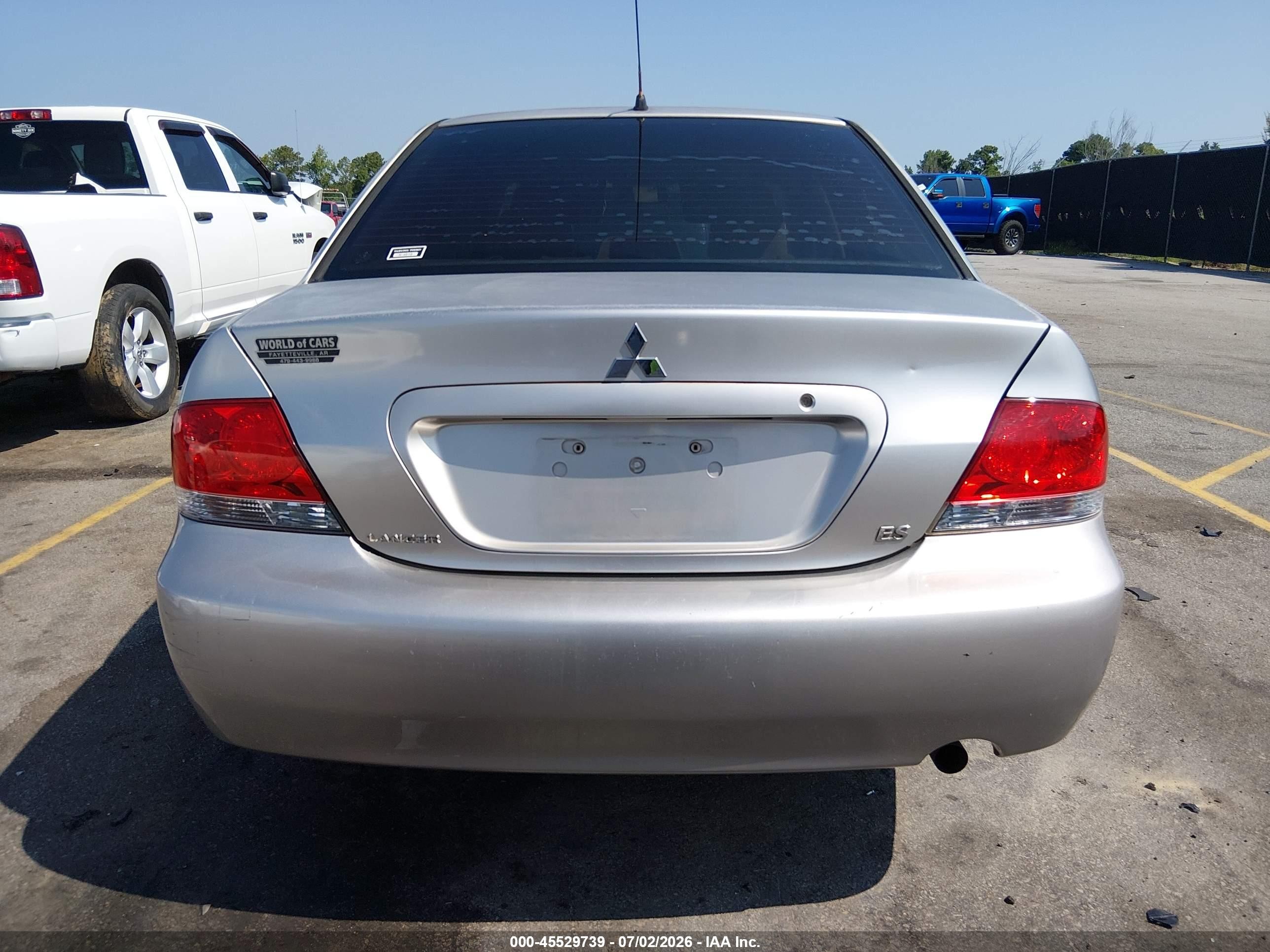 2006 Mitsubishi Lancer Es/se Silver vin: JA3AJ26E46U070701