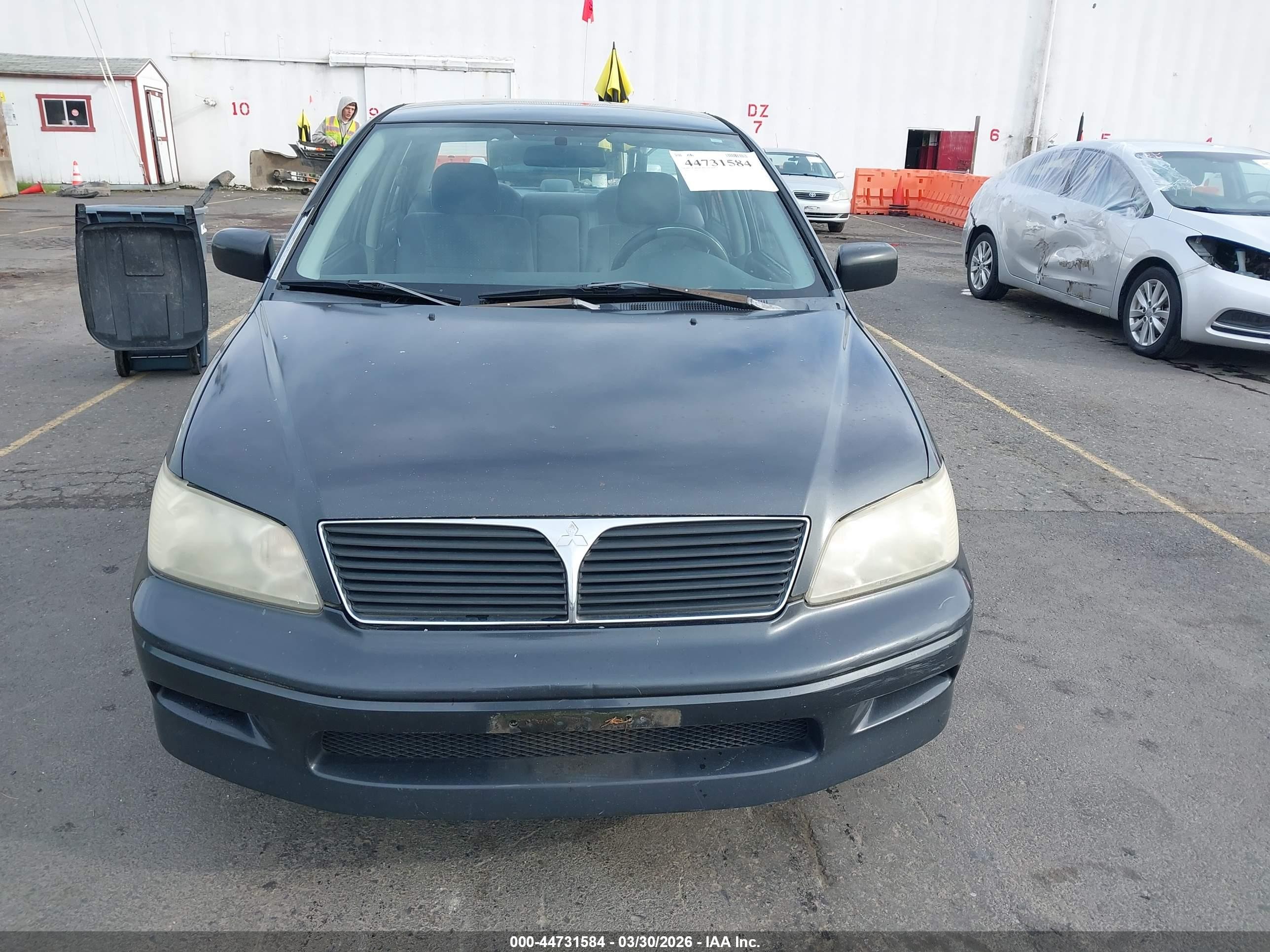 2002 Mitsubishi Lancer Es Gray vin: JA3AJ26E52U023820