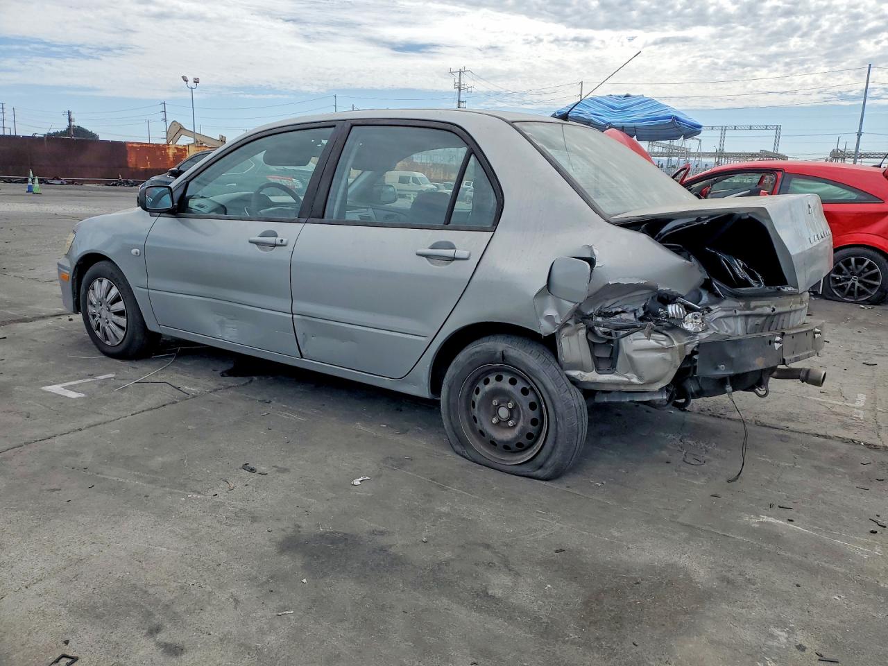 2003 Mitsubishi Lancer Es Silver vin: JA3AJ26E53U024256