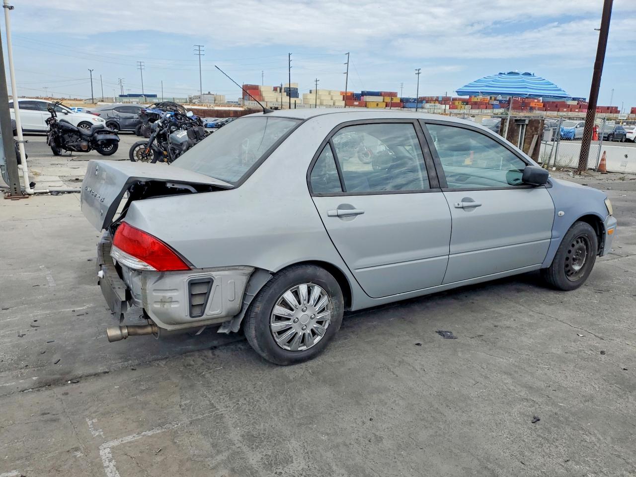 2003 Mitsubishi Lancer Es Silver vin: JA3AJ26E53U024256