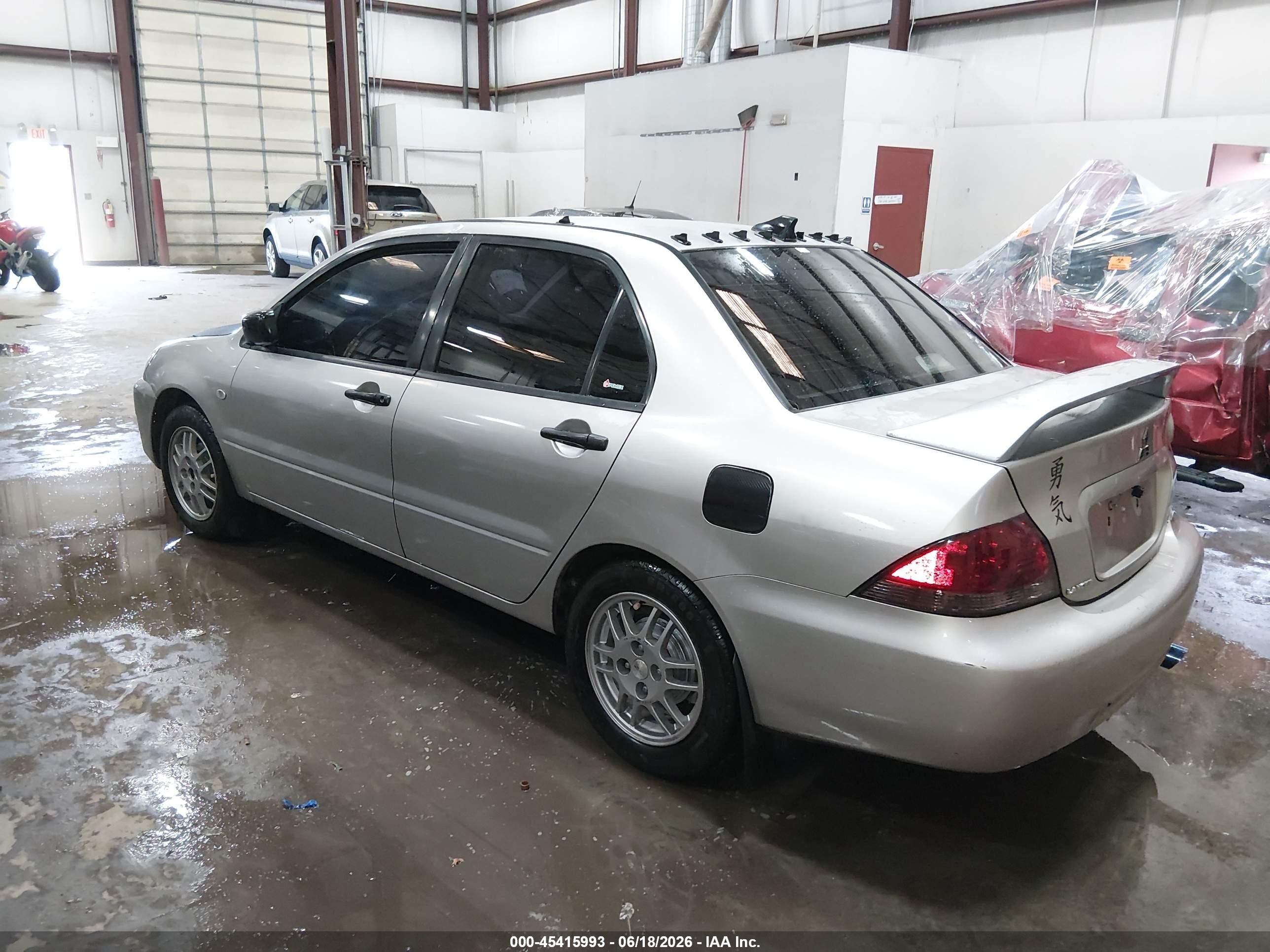 2006 Mitsubishi Lancer Es/se Серебряный vin: JA3AJ26E56U071596