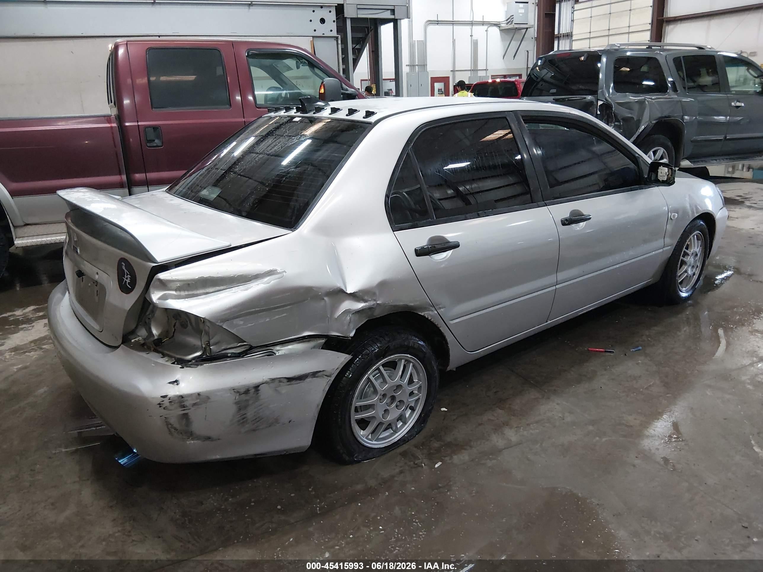 2006 Mitsubishi Lancer Es/se Серебряный vin: JA3AJ26E56U071596