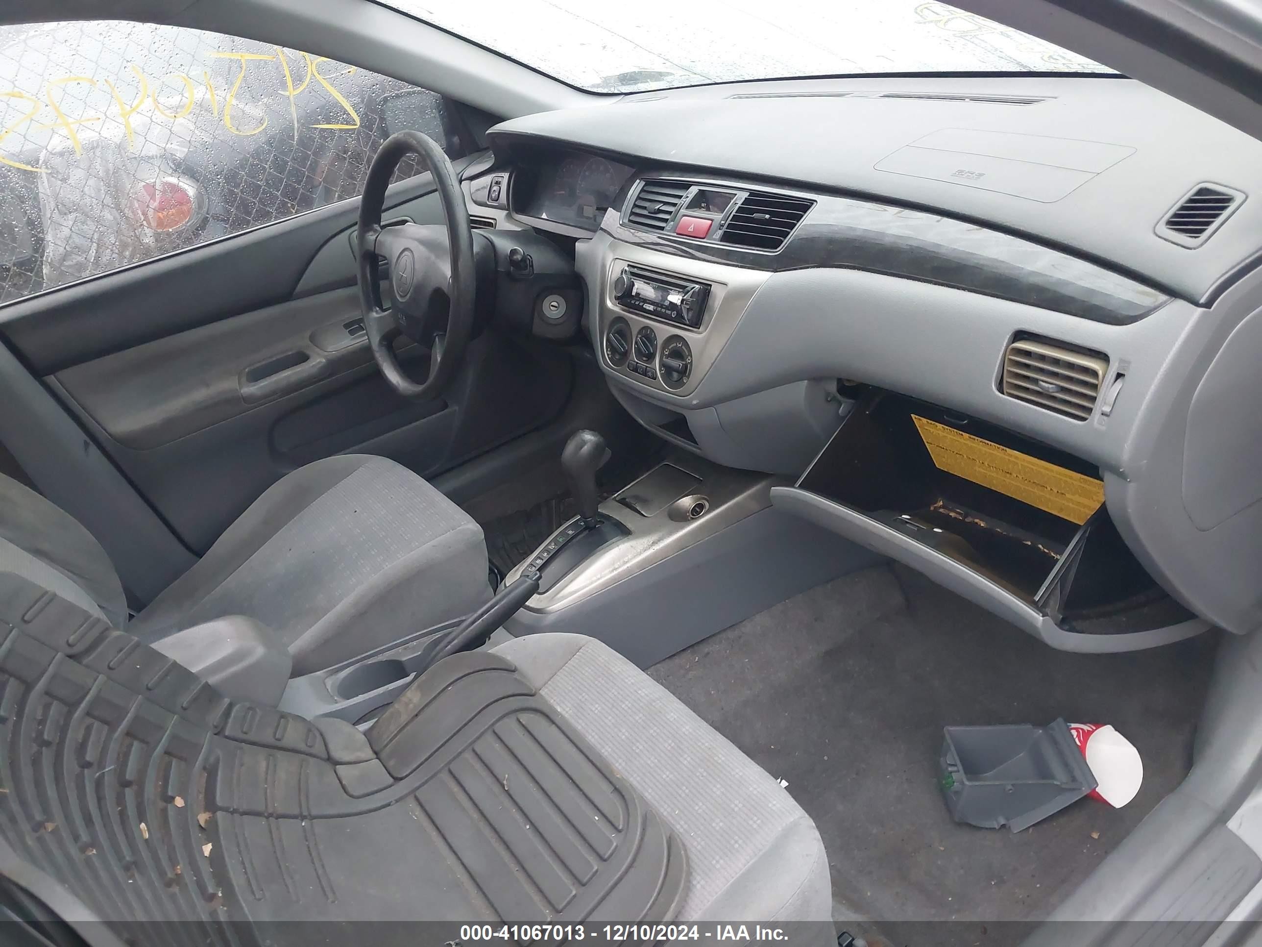 2004 Mitsubishi Lancer Es Gray vin: JA3AJ26E64U044520
