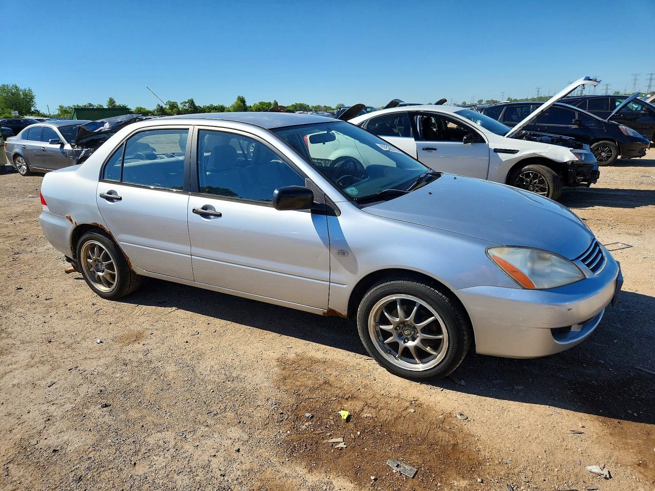 2006 Mitsubishi Lancer Es Silver vin: JA3AJ26E66U034847