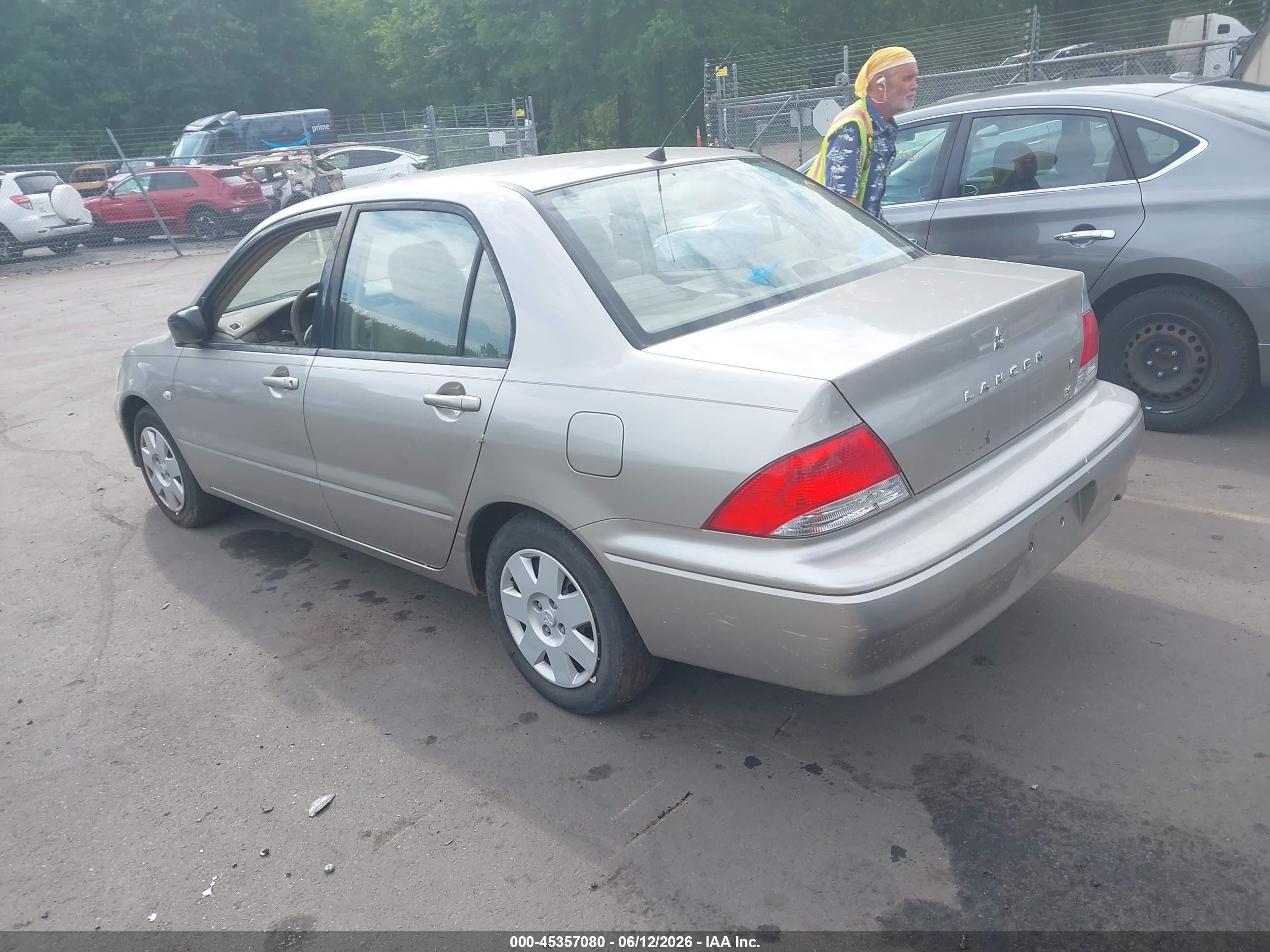 2003 Mitsubishi Lancer Es Silver vin: JA3AJ26E73U095345