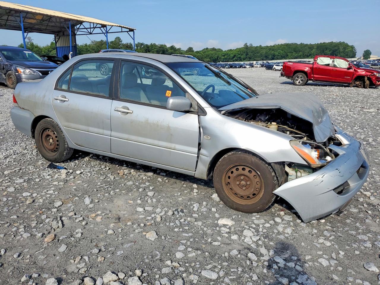 2005 Mitsubishi Lancer Es Silver vin: JA3AJ26E75U014332