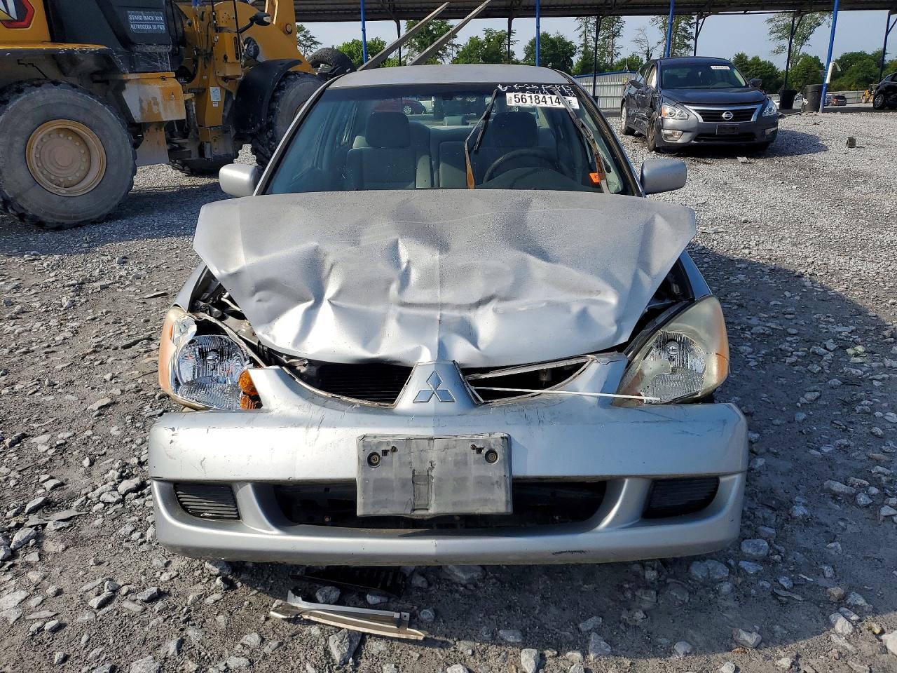 2005 Mitsubishi Lancer Es Silver vin: JA3AJ26E75U014332