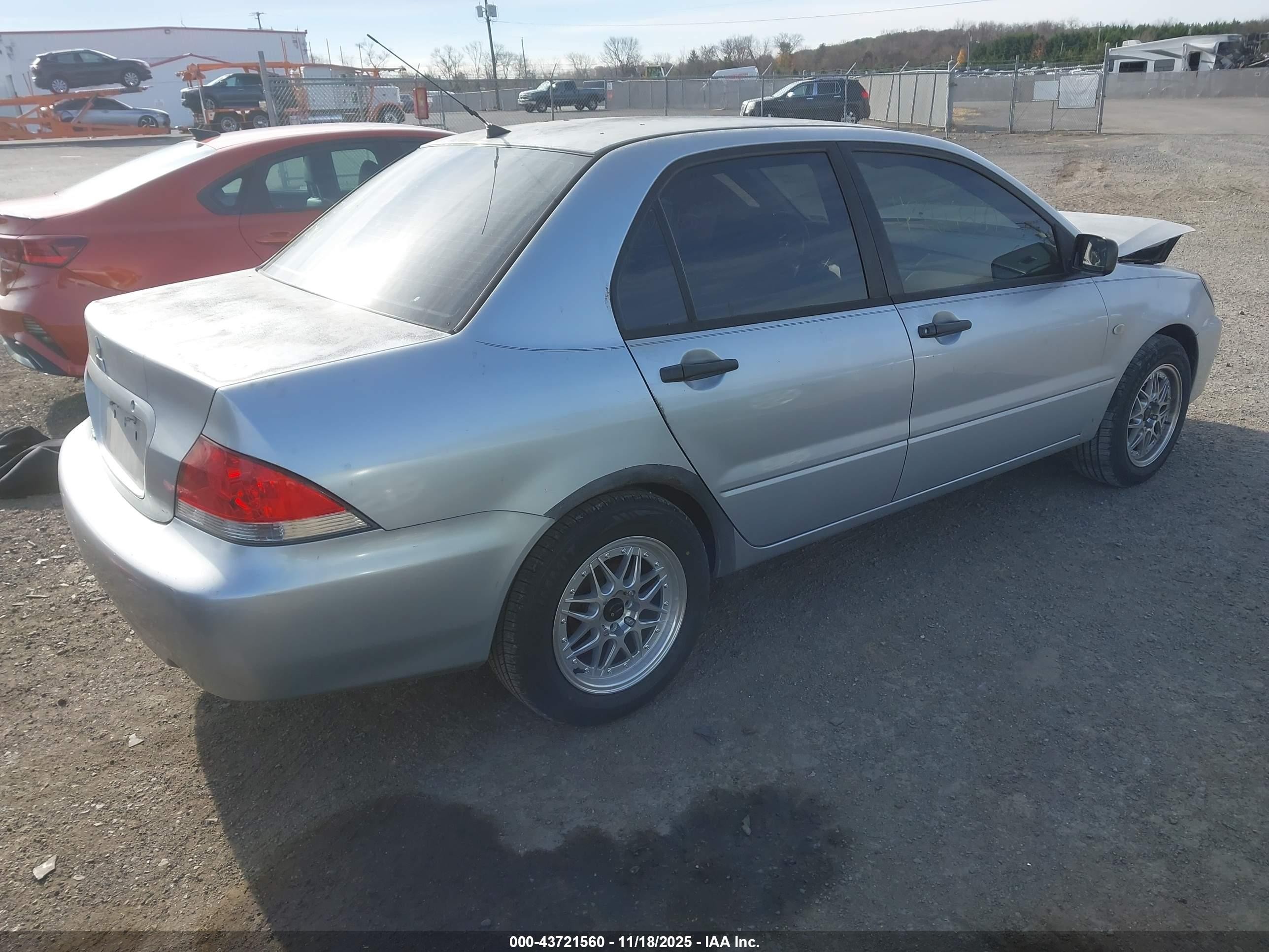 2006 Mitsubishi Lancer Es/se Silver vin: JA3AJ26E76U053522
