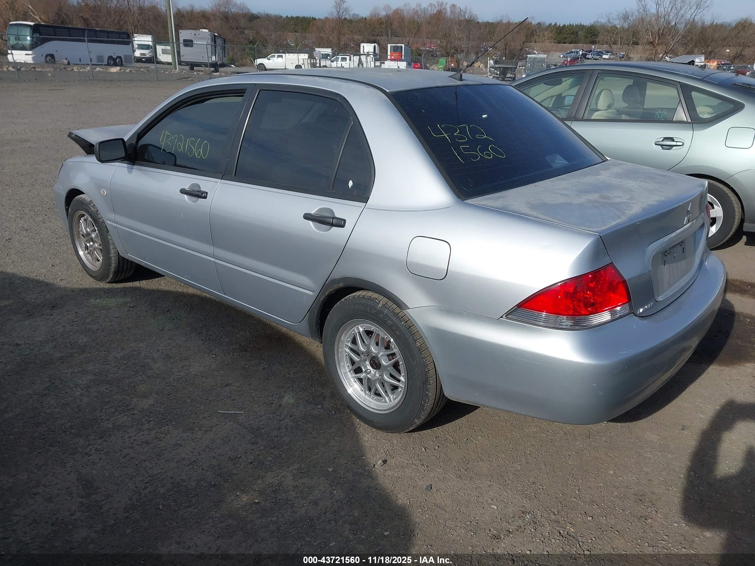 2006 Mitsubishi Lancer Es/se Silver vin: JA3AJ26E76U053522