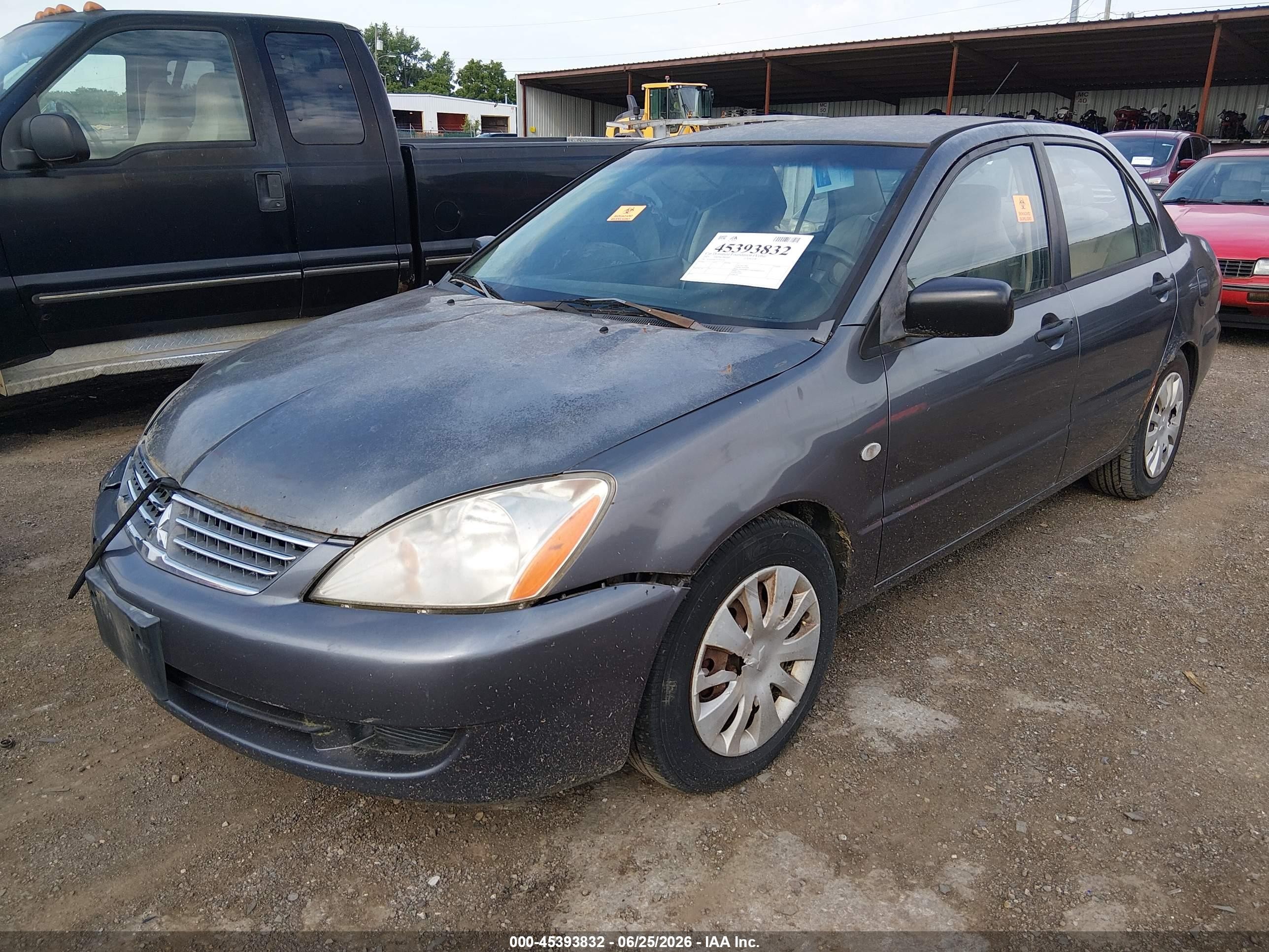 2007 Mitsubishi Lancer Es Gray vin: JA3AJ26E77U016438