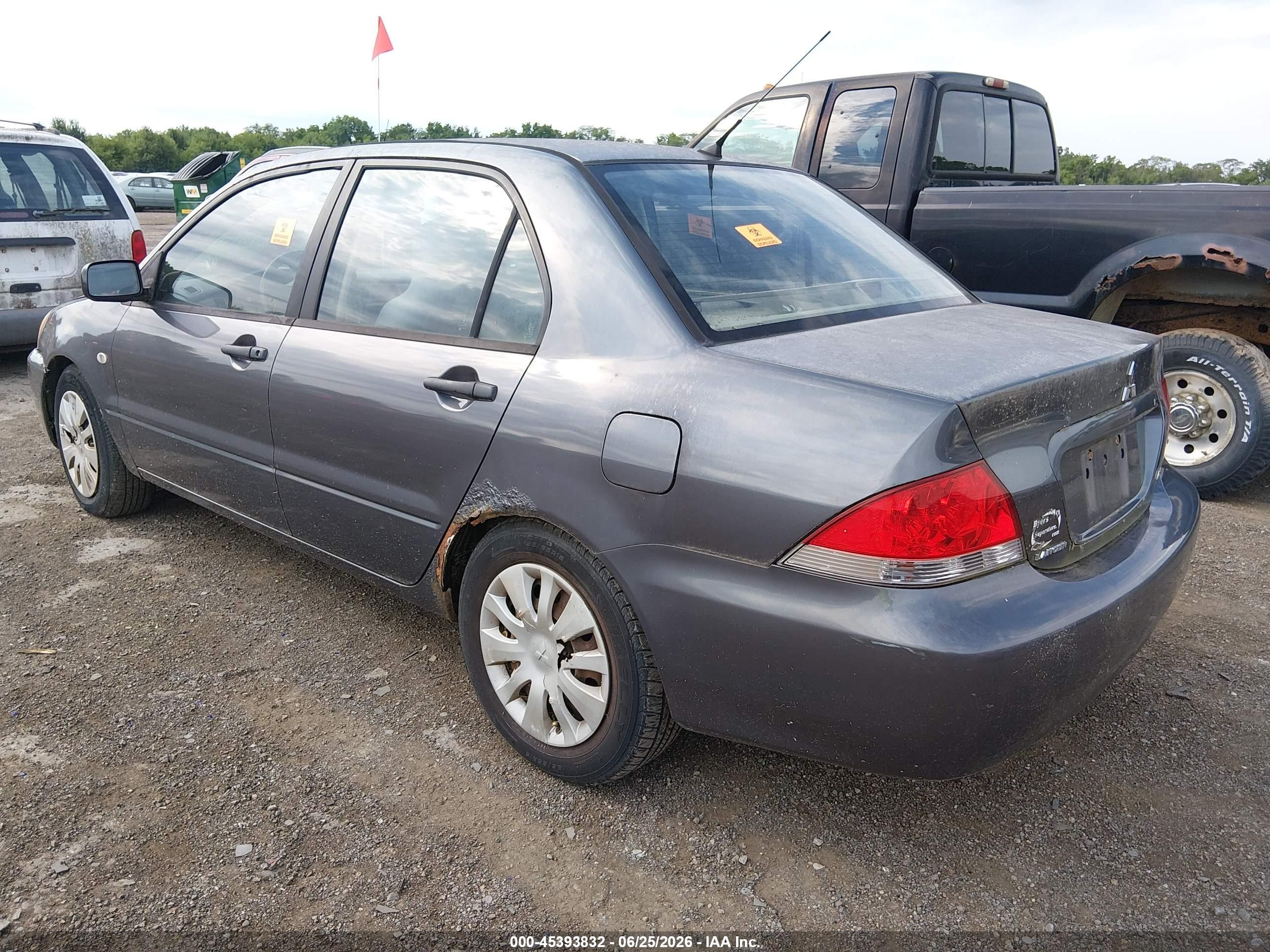 2007 Mitsubishi Lancer Es Gray vin: JA3AJ26E77U016438