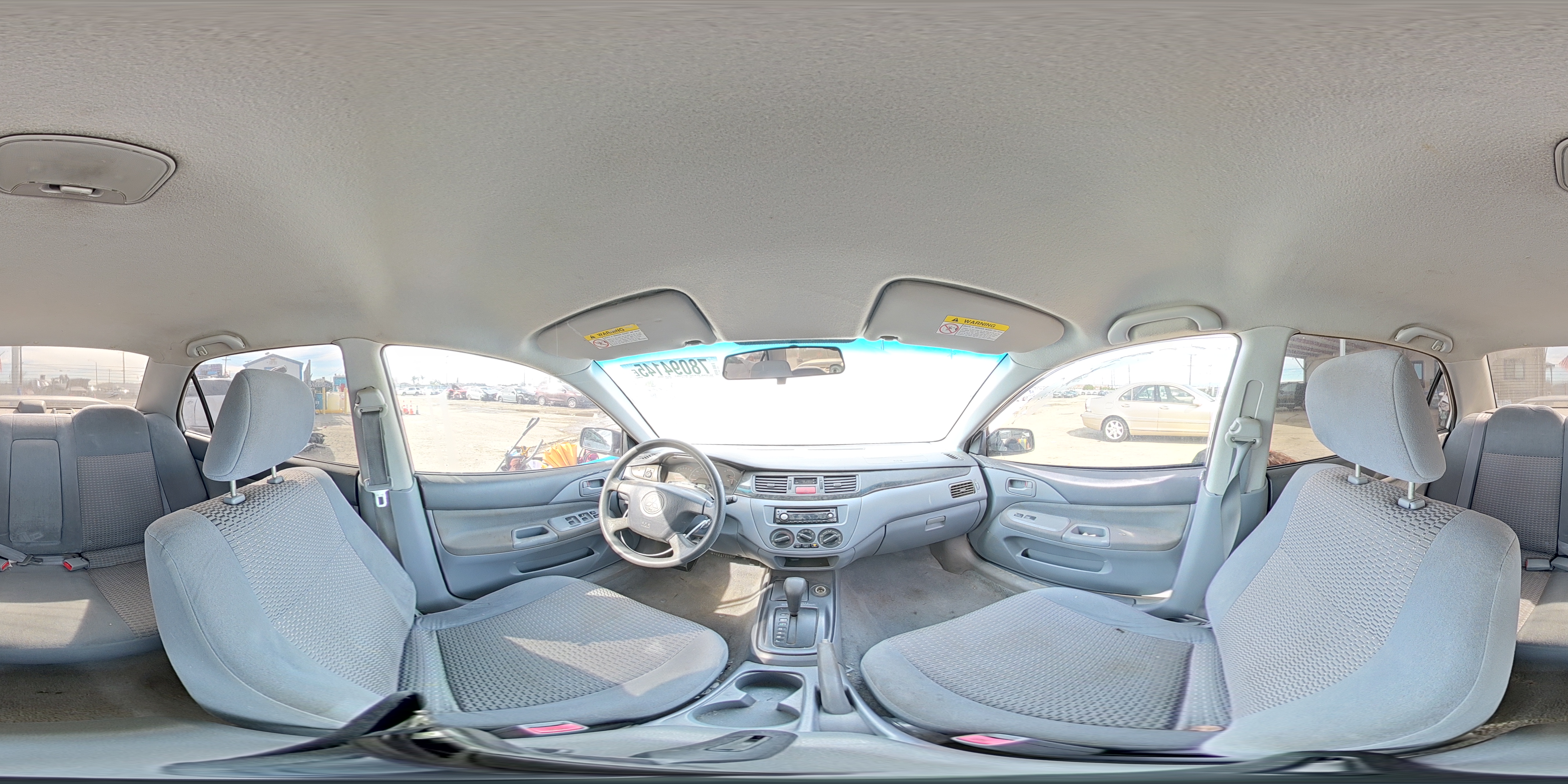 2002 Mitsubishi Lancer Es Silver vin: JA3AJ26E82U083932