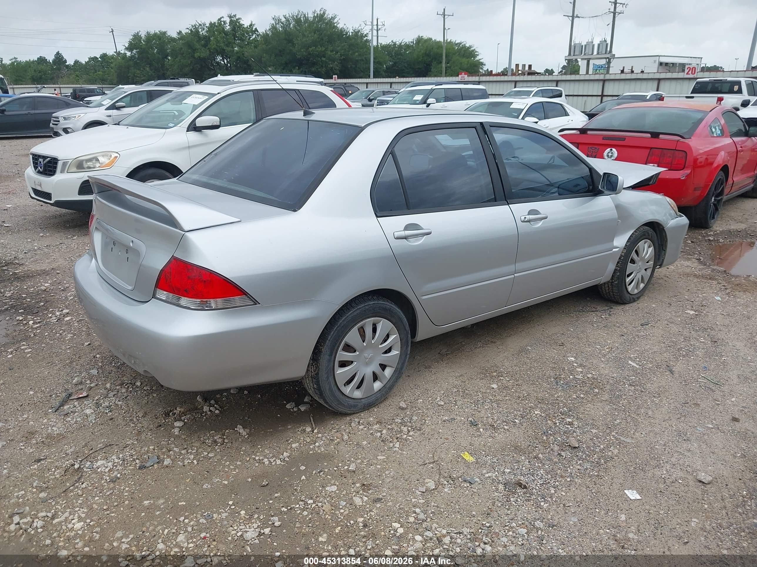 2006 Mitsubishi Lancer Es/se Серебряный vin: JA3AJ26E86U072385