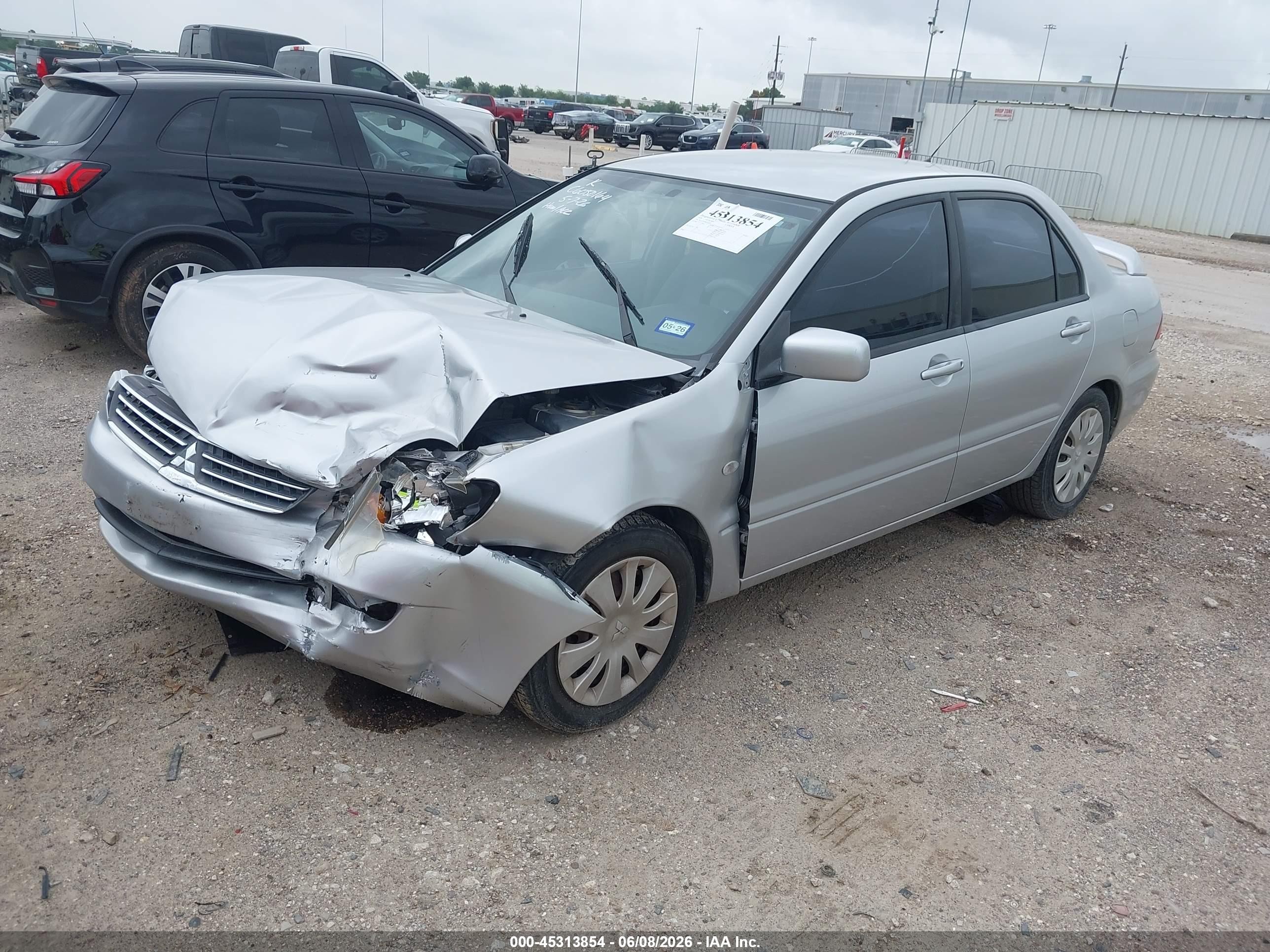 2006 Mitsubishi Lancer Es/se Серебряный vin: JA3AJ26E86U072385