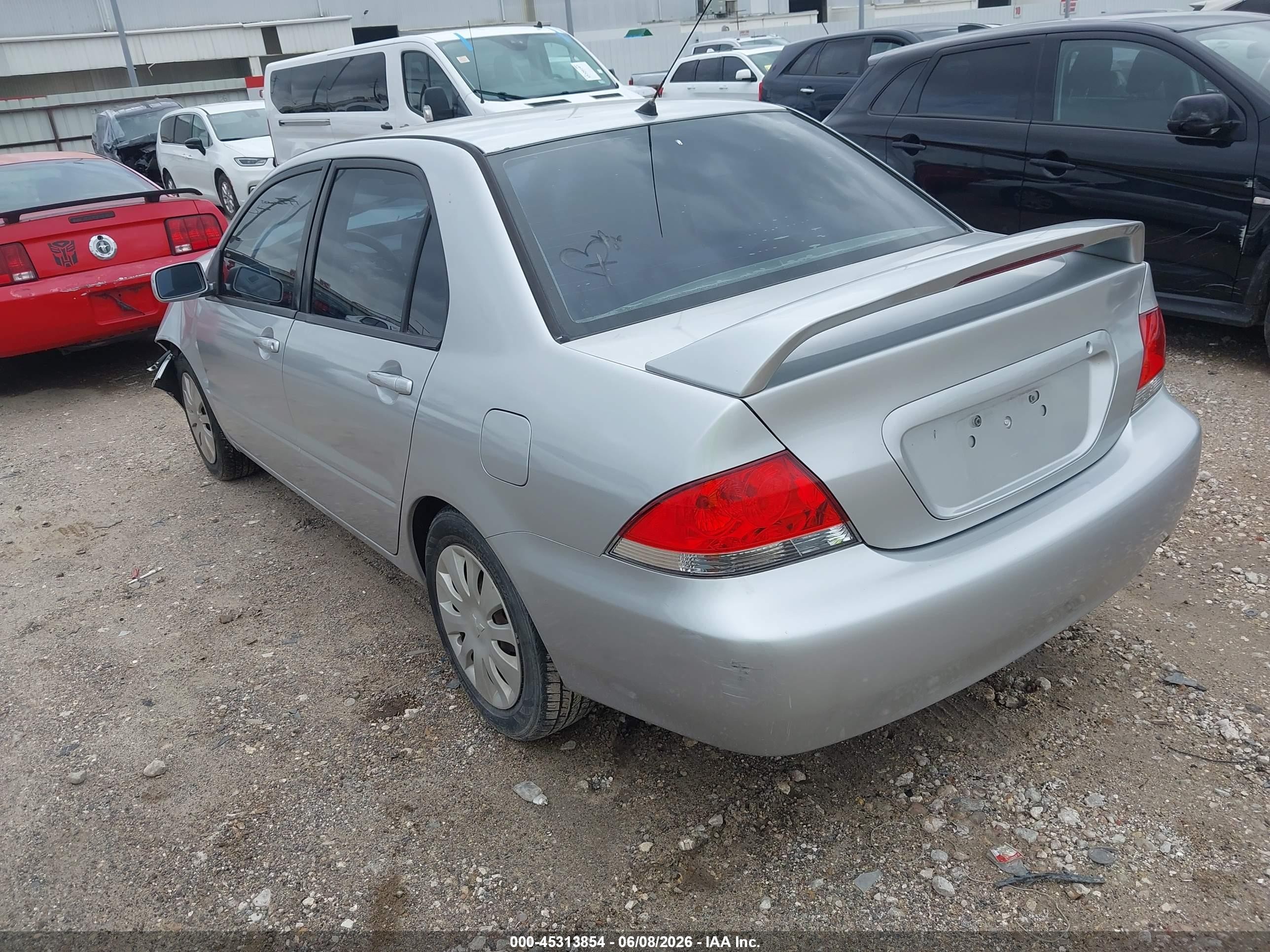 2006 Mitsubishi Lancer Es/se Серебряный vin: JA3AJ26E86U072385