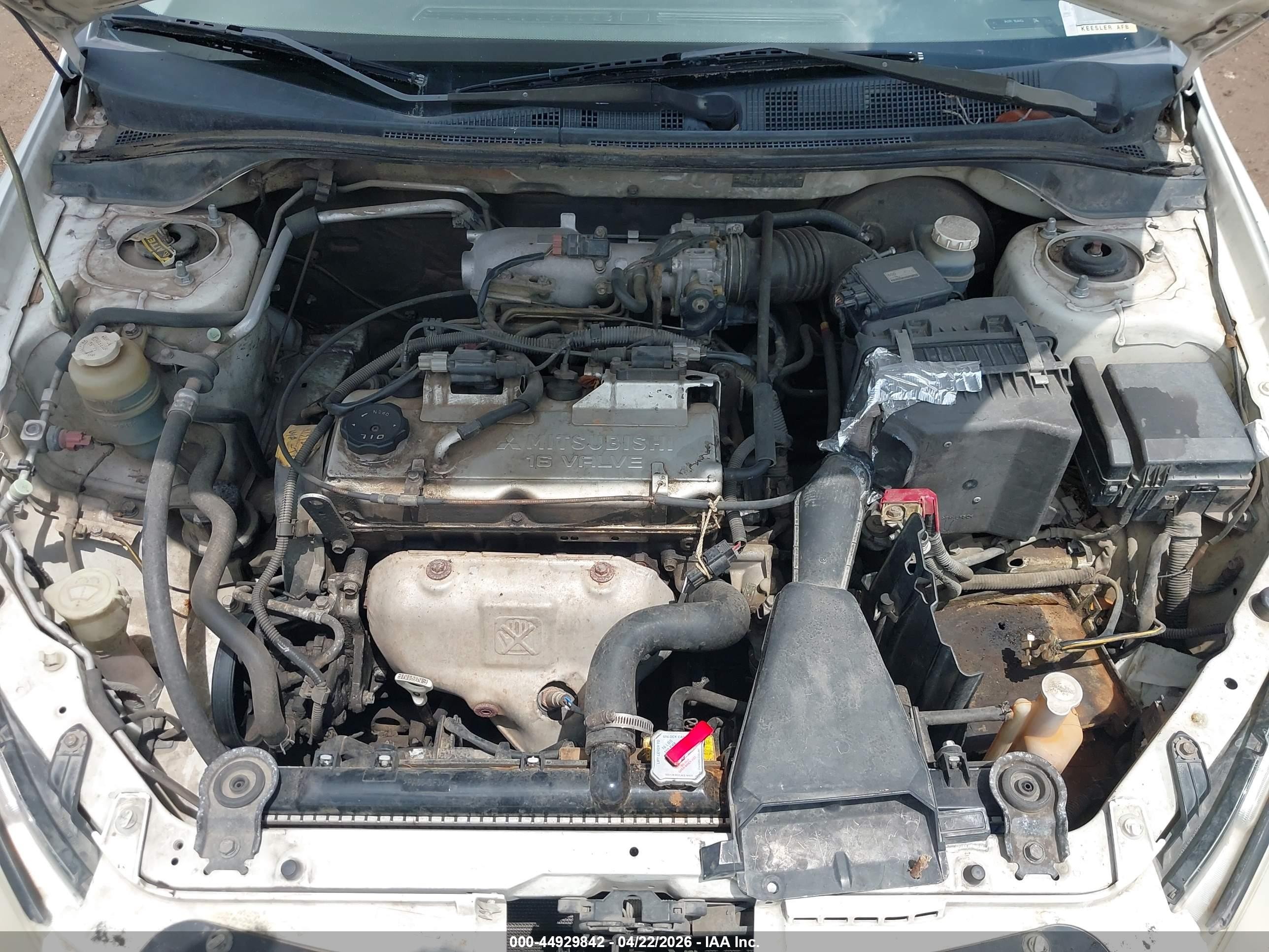 2004 Mitsubishi Lancer Es White vin: JA3AJ26E94U009101