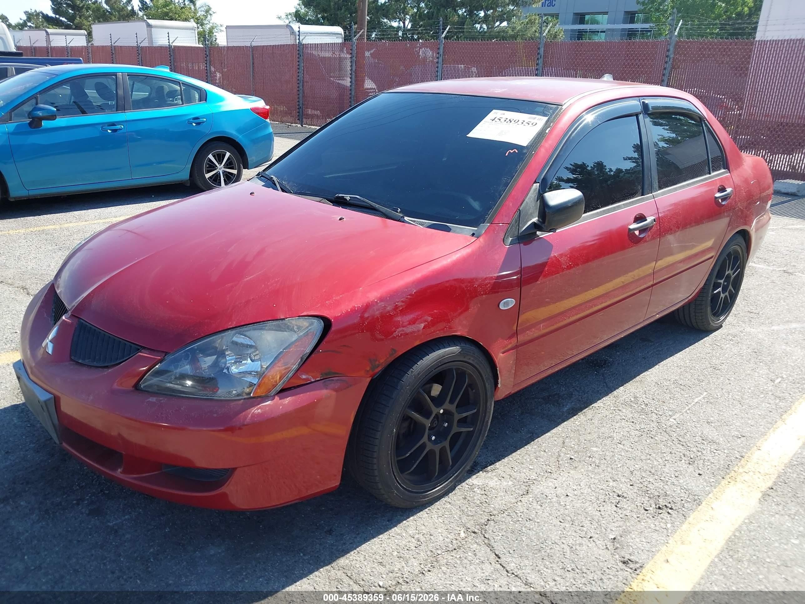 2005 Mitsubishi Lancer Es Бордовый vin: JA3AJ26E95U006510
