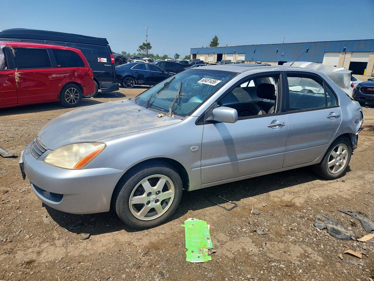 2006 Mitsubishi Lancer Es Silver vin: JA3AJ26E96U059936