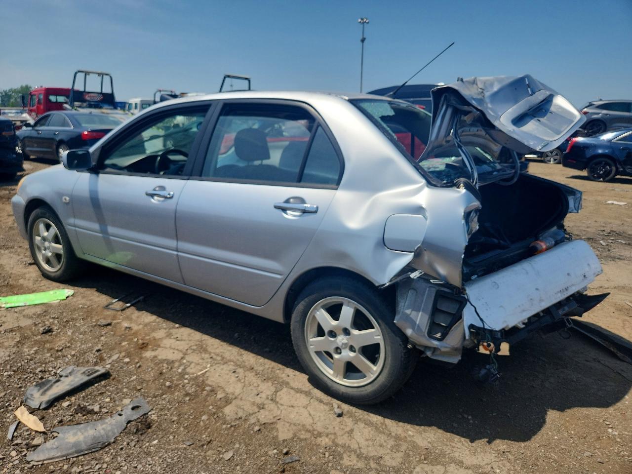 2006 Mitsubishi Lancer Es Silver vin: JA3AJ26E96U059936