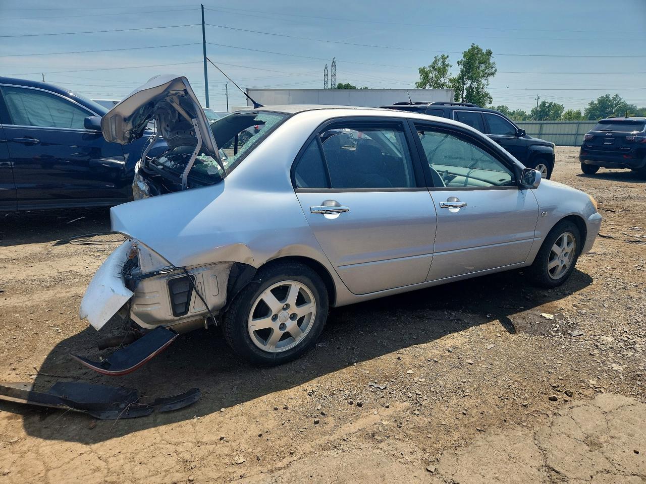 2006 Mitsubishi Lancer Es Silver vin: JA3AJ26E96U059936