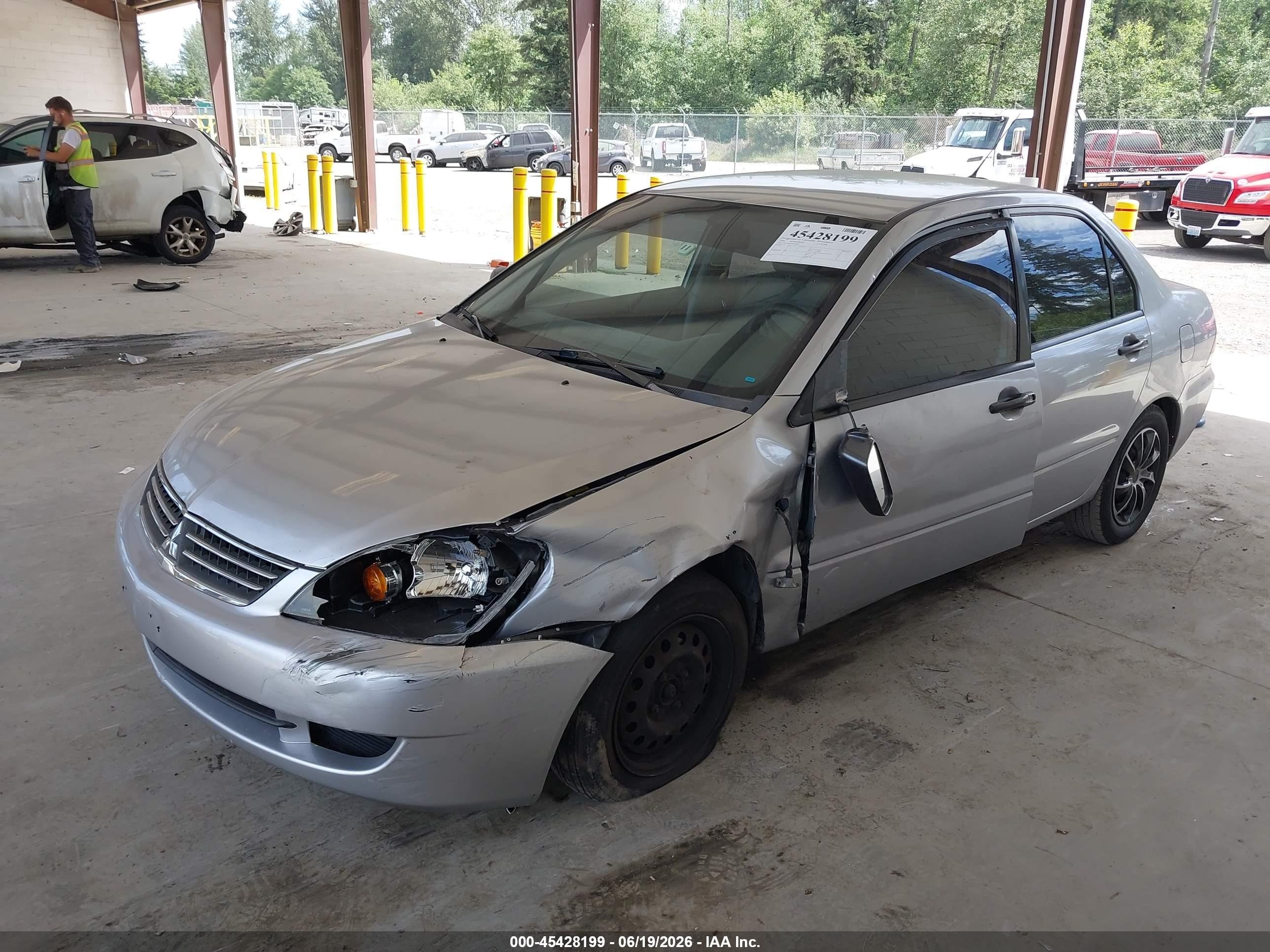 2006 Mitsubishi Lancer Es/se Silver vin: JA3AJ26E96U071035